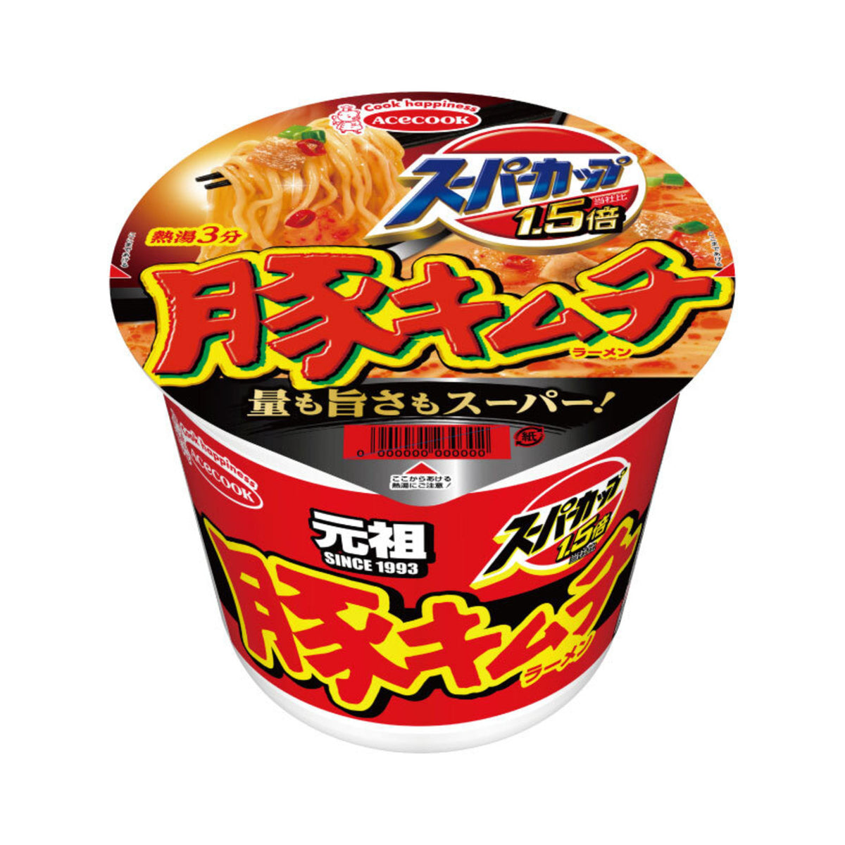 Acecook Super Cup 1 5 x Pork Kimchi - img-1