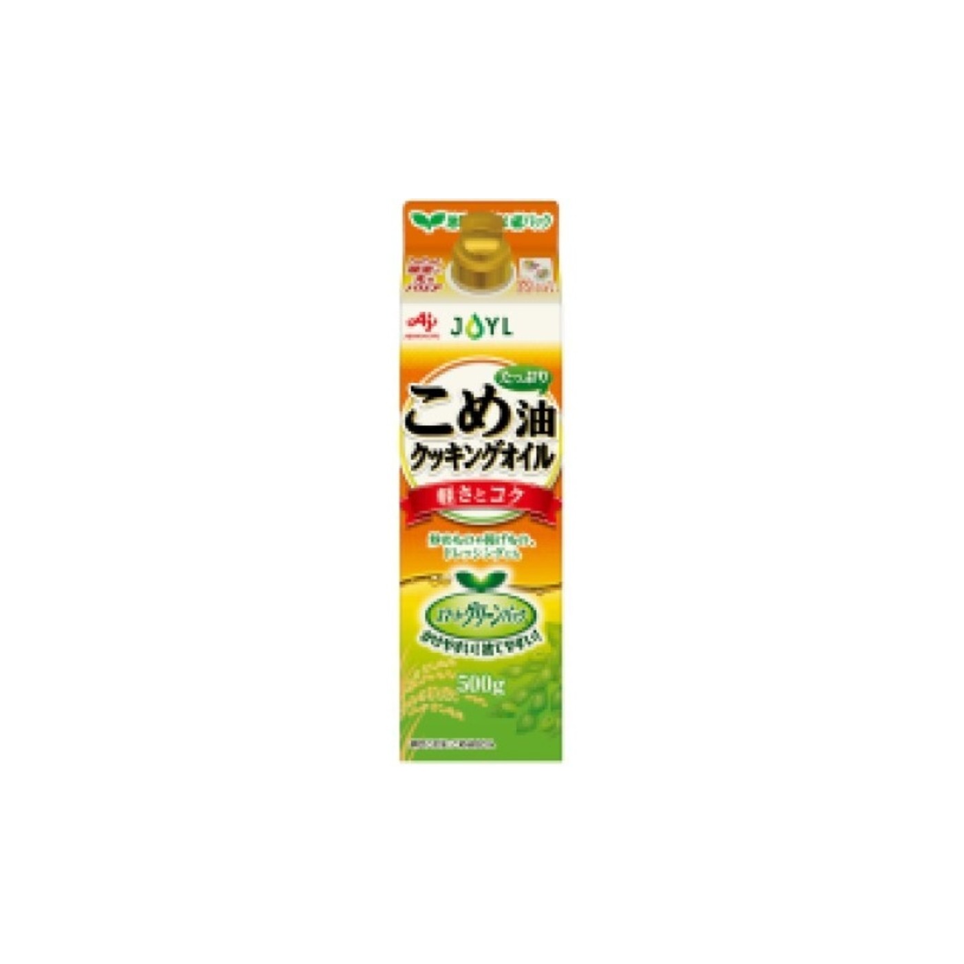 Ajinomoto Komeabura Tappuri Cooking Oil Rice Bran 500g - img-1