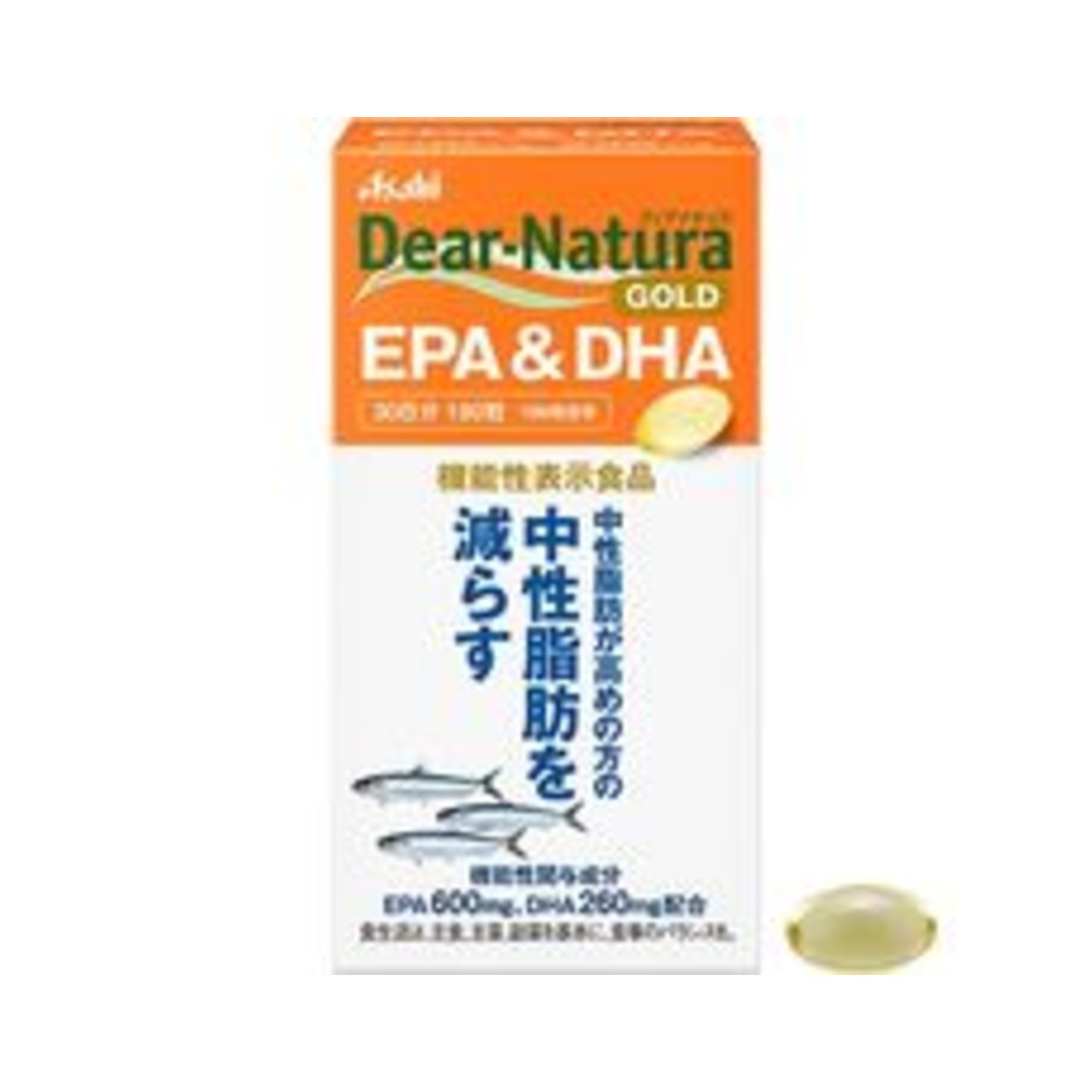 Asahi Dear-Natura Gold EPA DHA 180 Capsules - img-1
