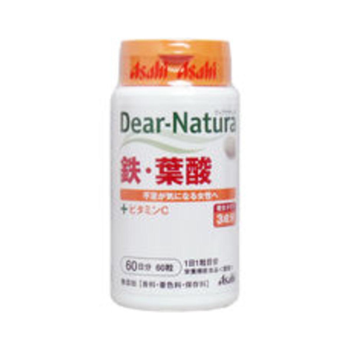Asahi Dear-Natura Iron Folic Acid 60 Tablets - img-1