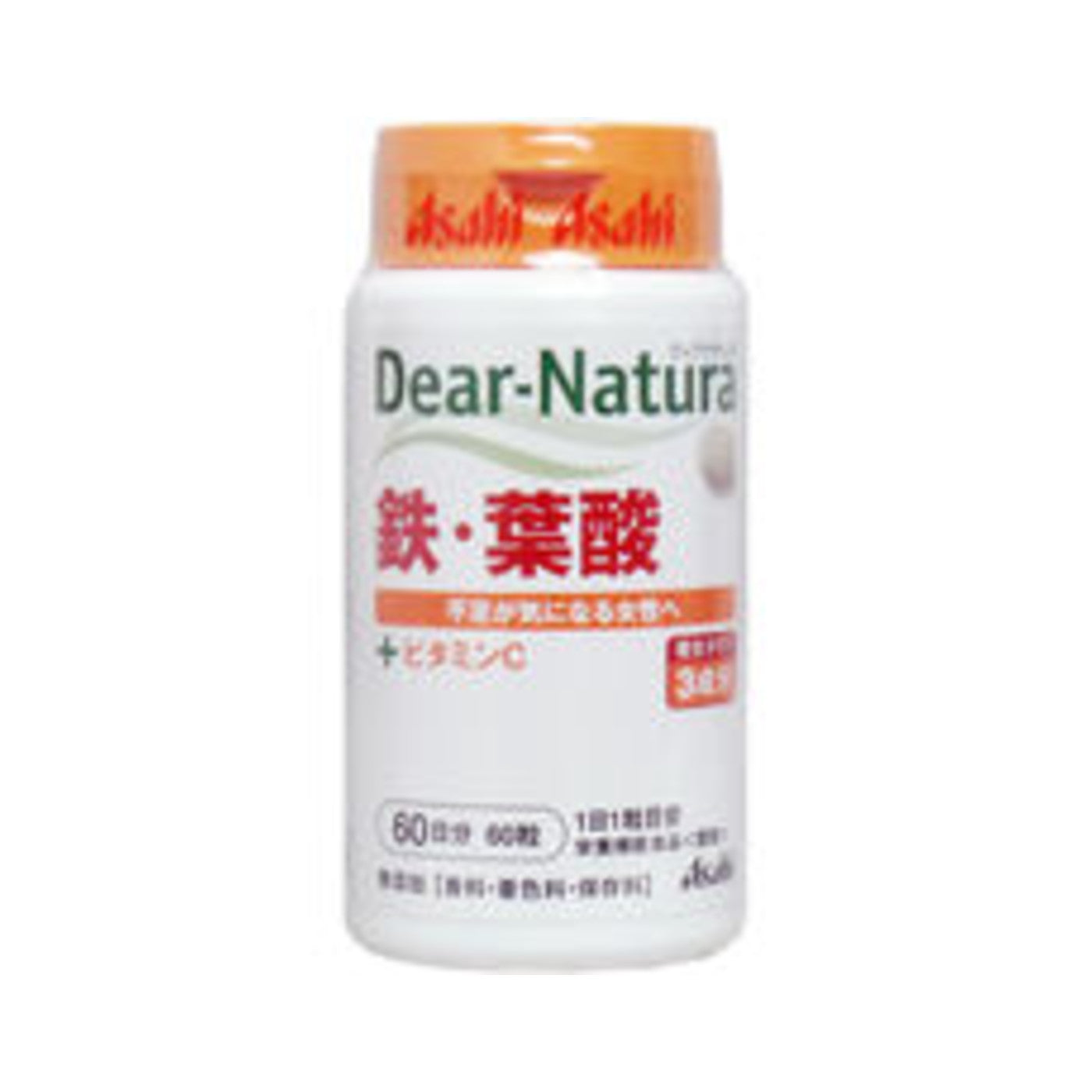 Asahi Dear-Natura Iron Folic Acid 60 Tablets - img-1