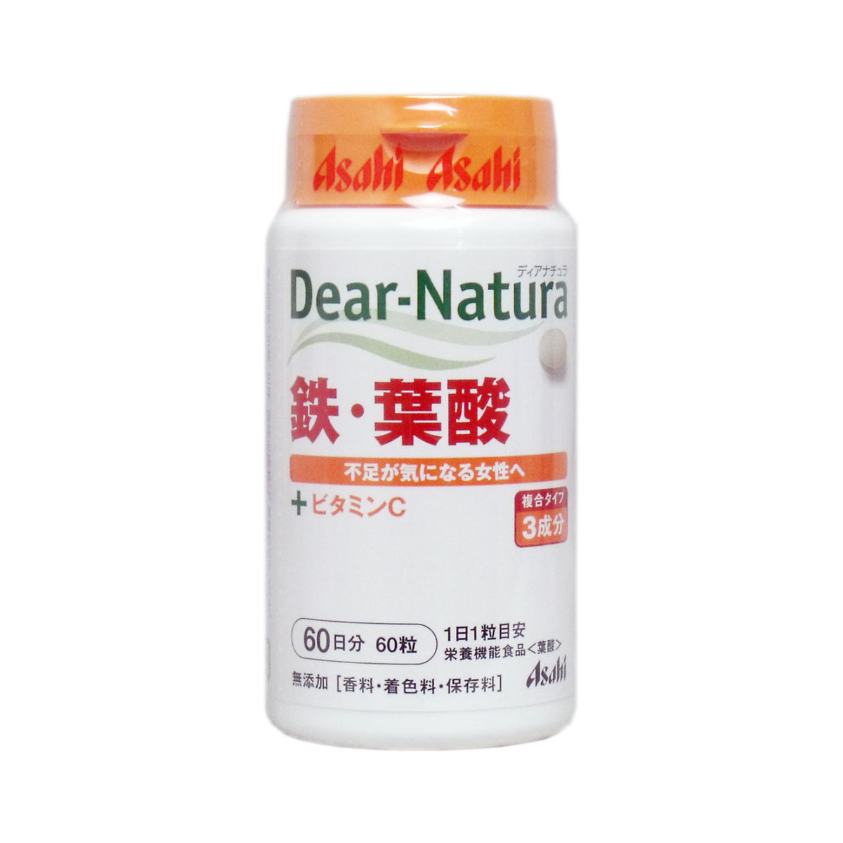 Asahi Dear-Natura Iron Folic Acid 60 Tablets