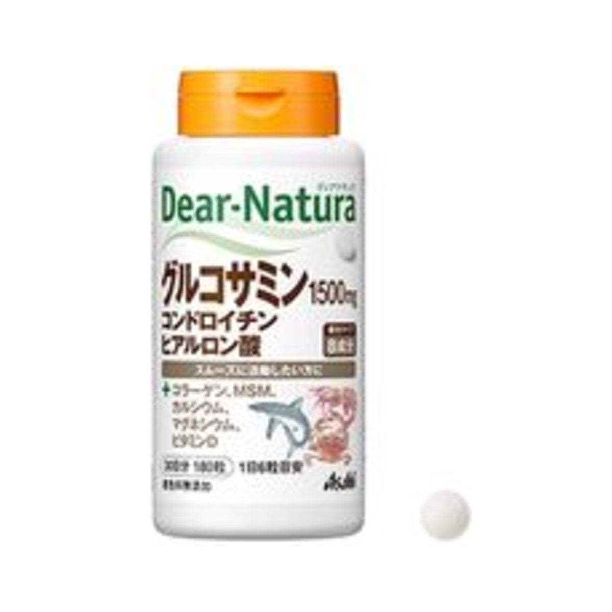 Asahi Dear-Natura Glucosamine Chondroitin Hyaluronic Acid 180 Tablets - img-1