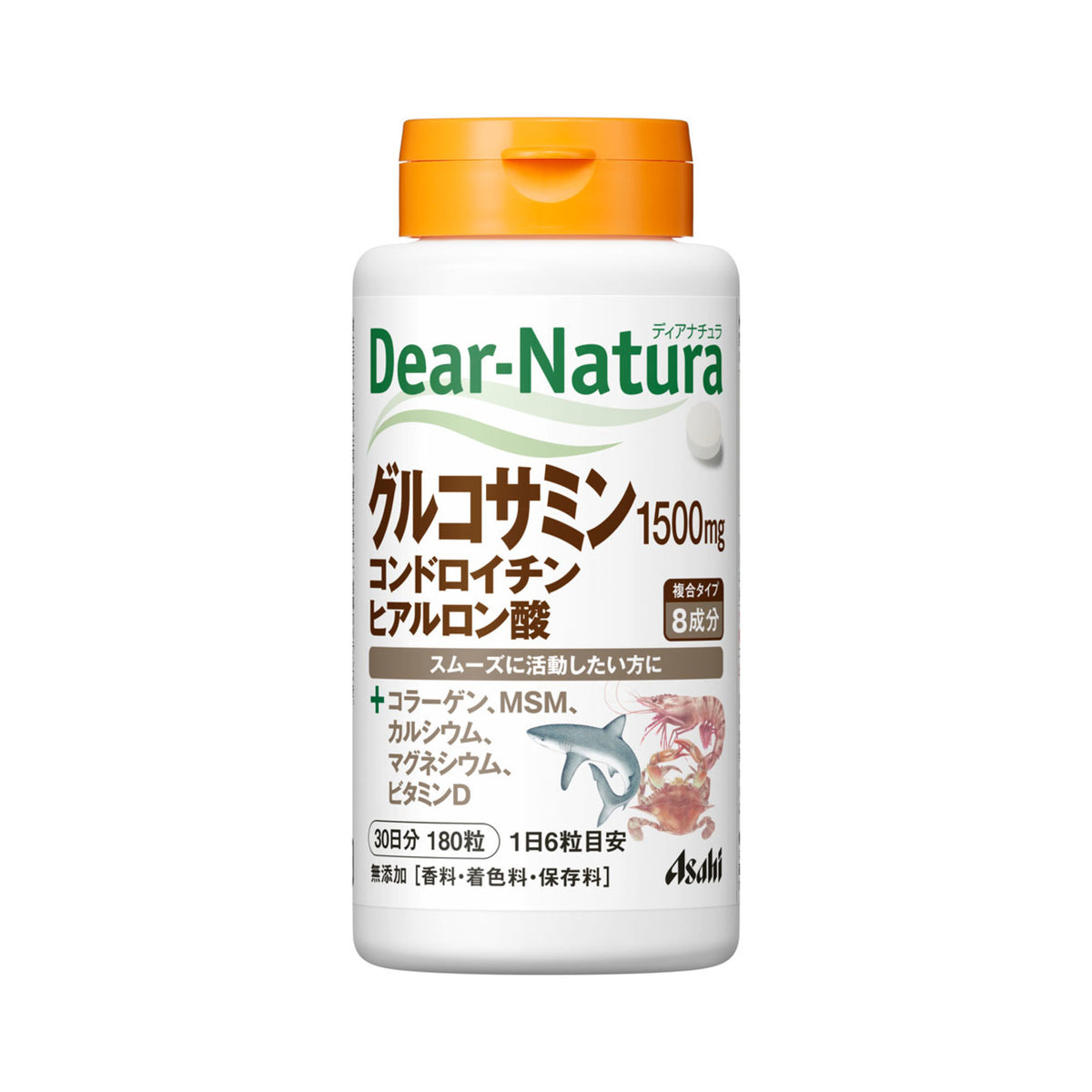 Asahi Dear-Natura Glucosamine Chondroitin Hyaluronic Acid 180 Tablets