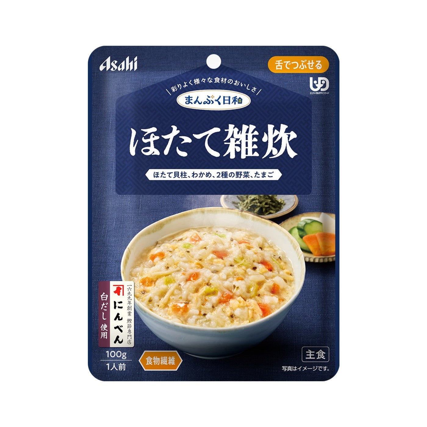 Asahi Group Foods Manpuku Biyori Scallop Zosui 100g - img-1