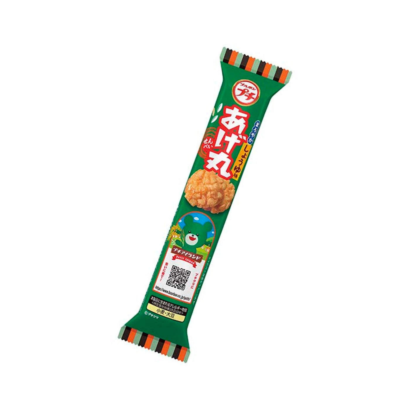 Bourbon Petit Agemaru Mellow Soy Sauce Rice Cracker 26g - Japanese product | Package front