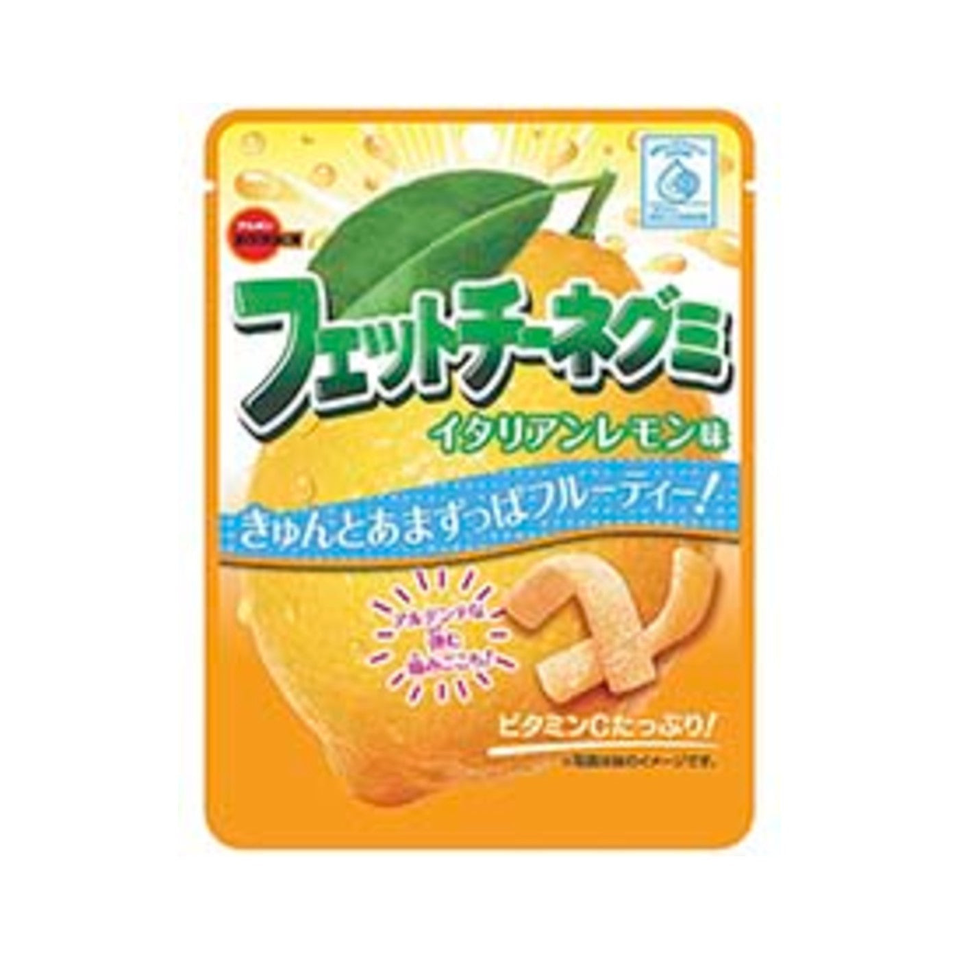 Bourbon Fettuccine Gummi Italian Lemon Pasta Shape 50g - img-1