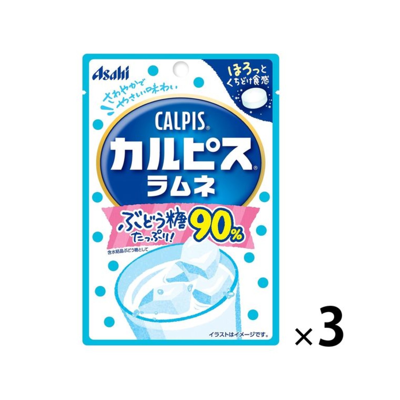 Asahi Calpis Ramune Soda Candy 41g - img-1