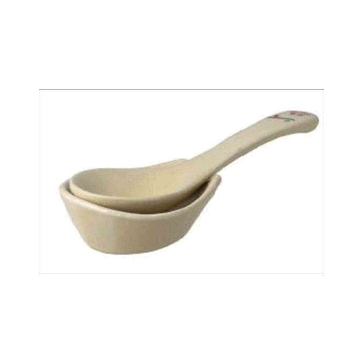 Edaume Ceramic Stand Renge Soup Spoon - img-1