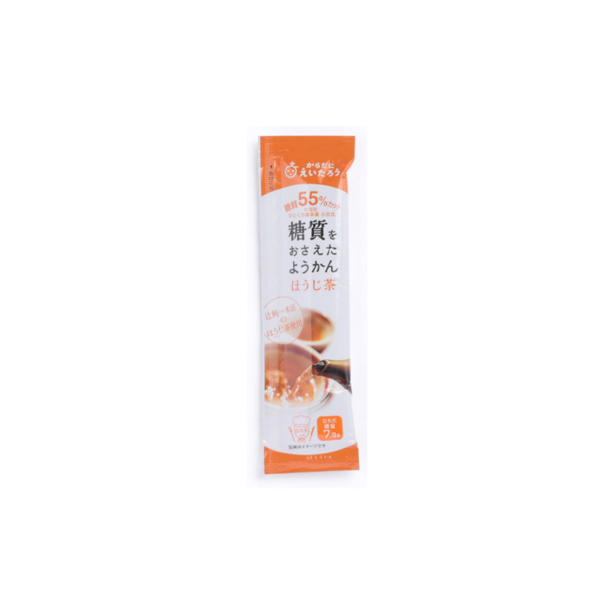 Eitaro Karada ni Eitaro Low Sugar Yokan Hojicha 27g - img-1