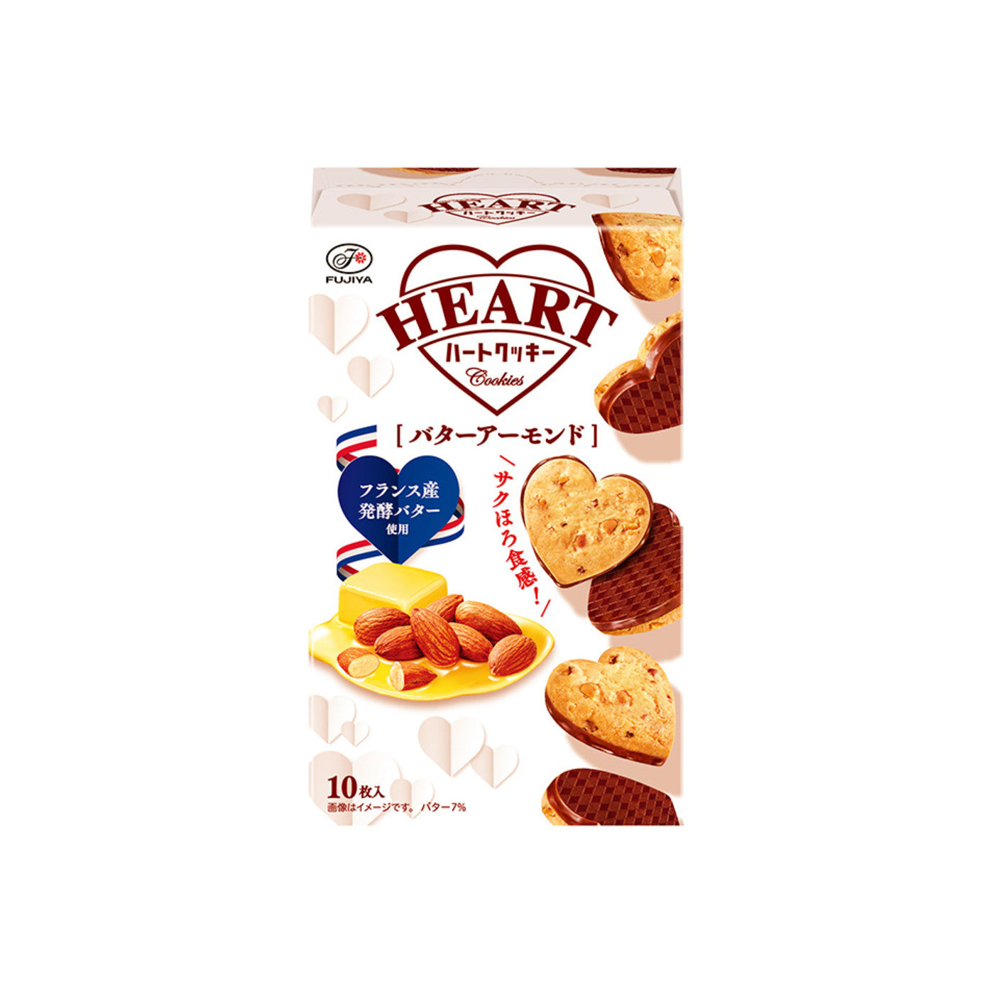 Heart Series Butter Almond 10pcs - img-1