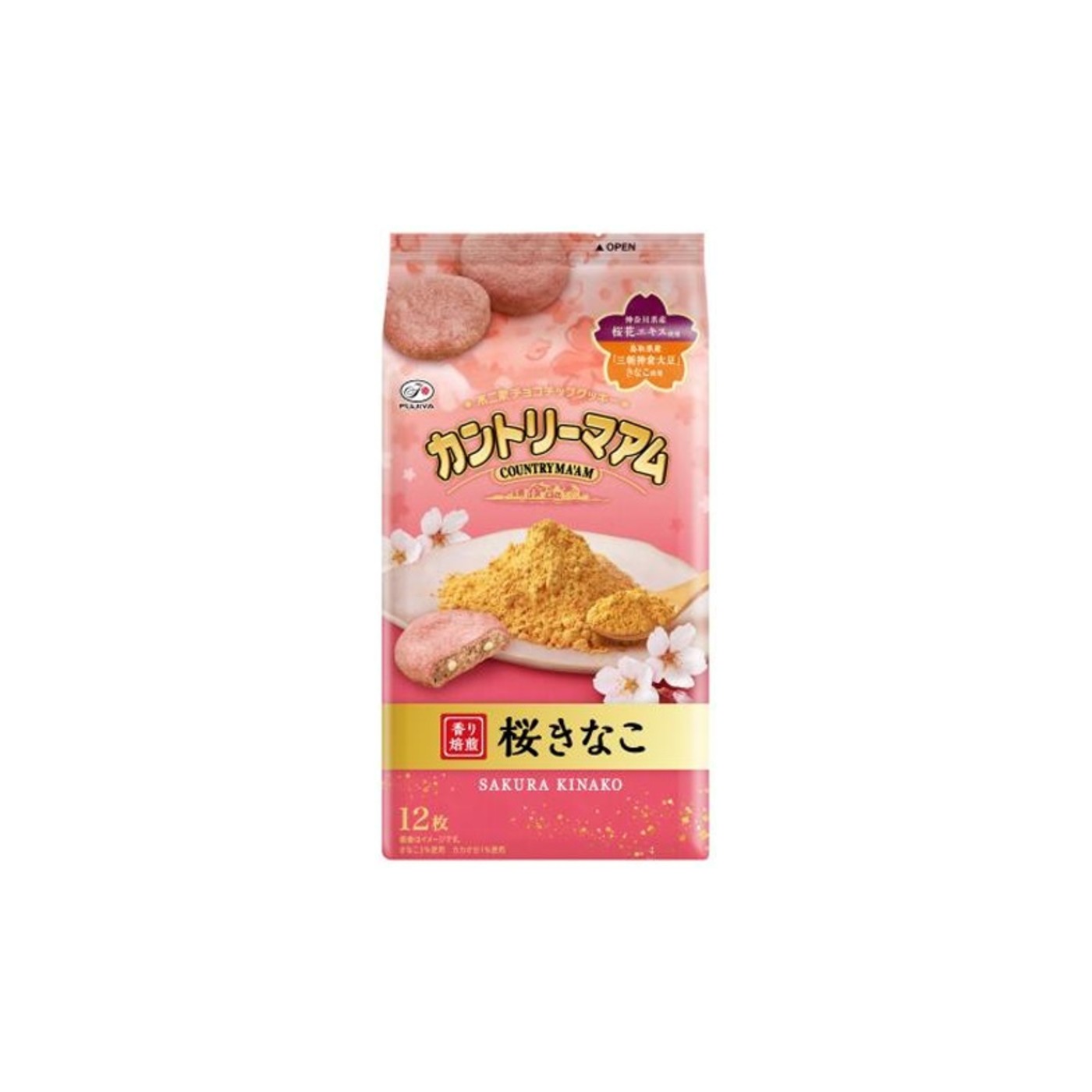 Fujiya Country Ma'am Sakura Kinako 12 pcs - img-1