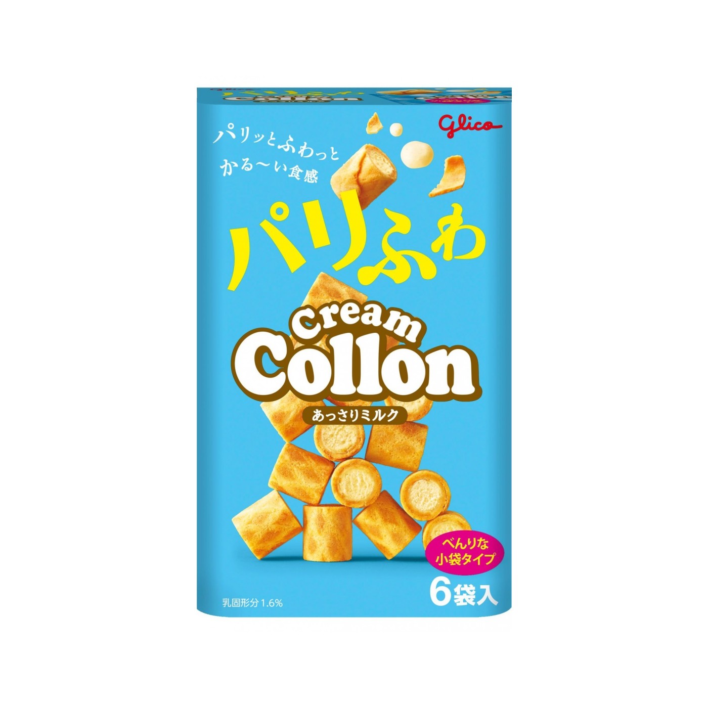 Glico Cream Collon Light Milk 6 Bags 81g - img-1