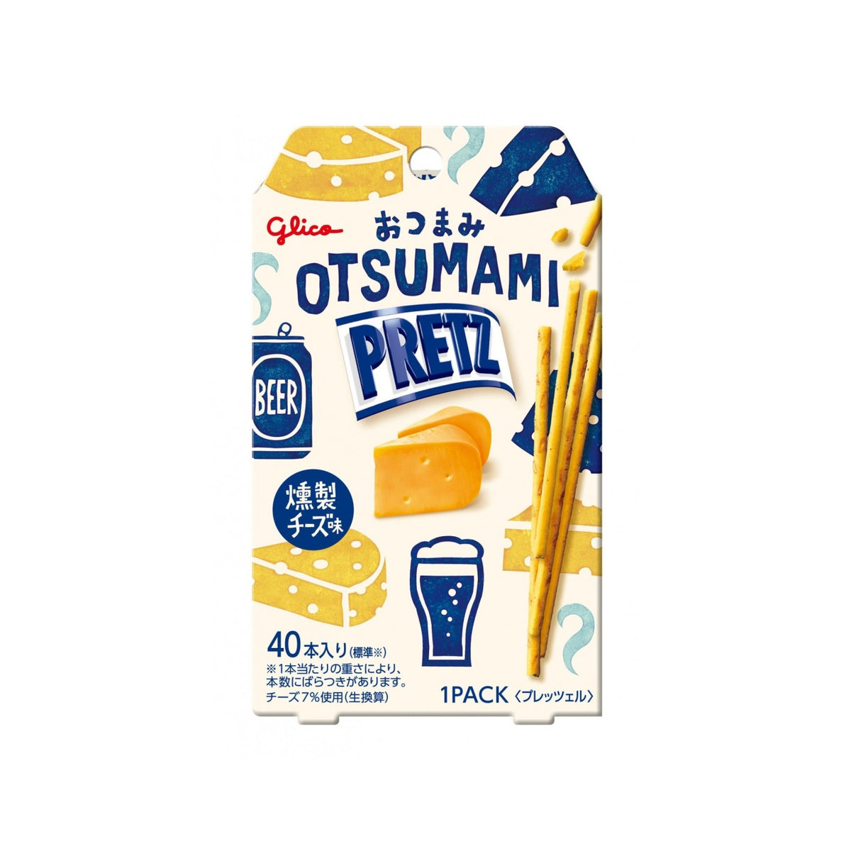 Glico Otsumami Pretz Smoked Cheese 24g - img-1
