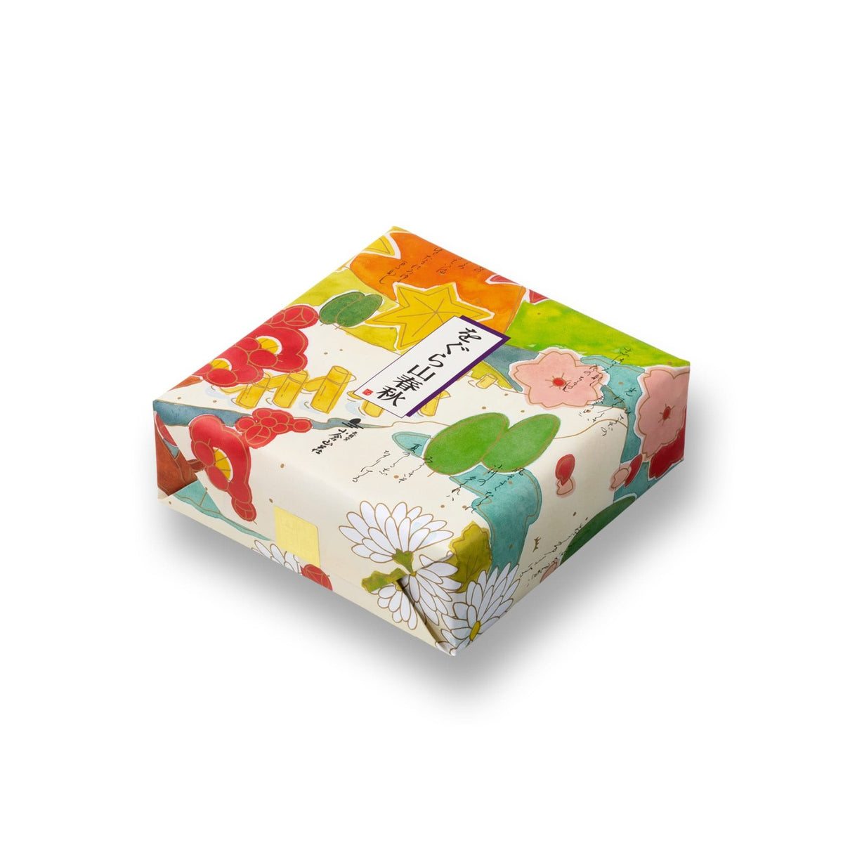 Ogura Sanso Ogurayama Shunju Assorted Rice Crackers Medium Tin 16 Packs (Kyoto Souvenir) - img-1