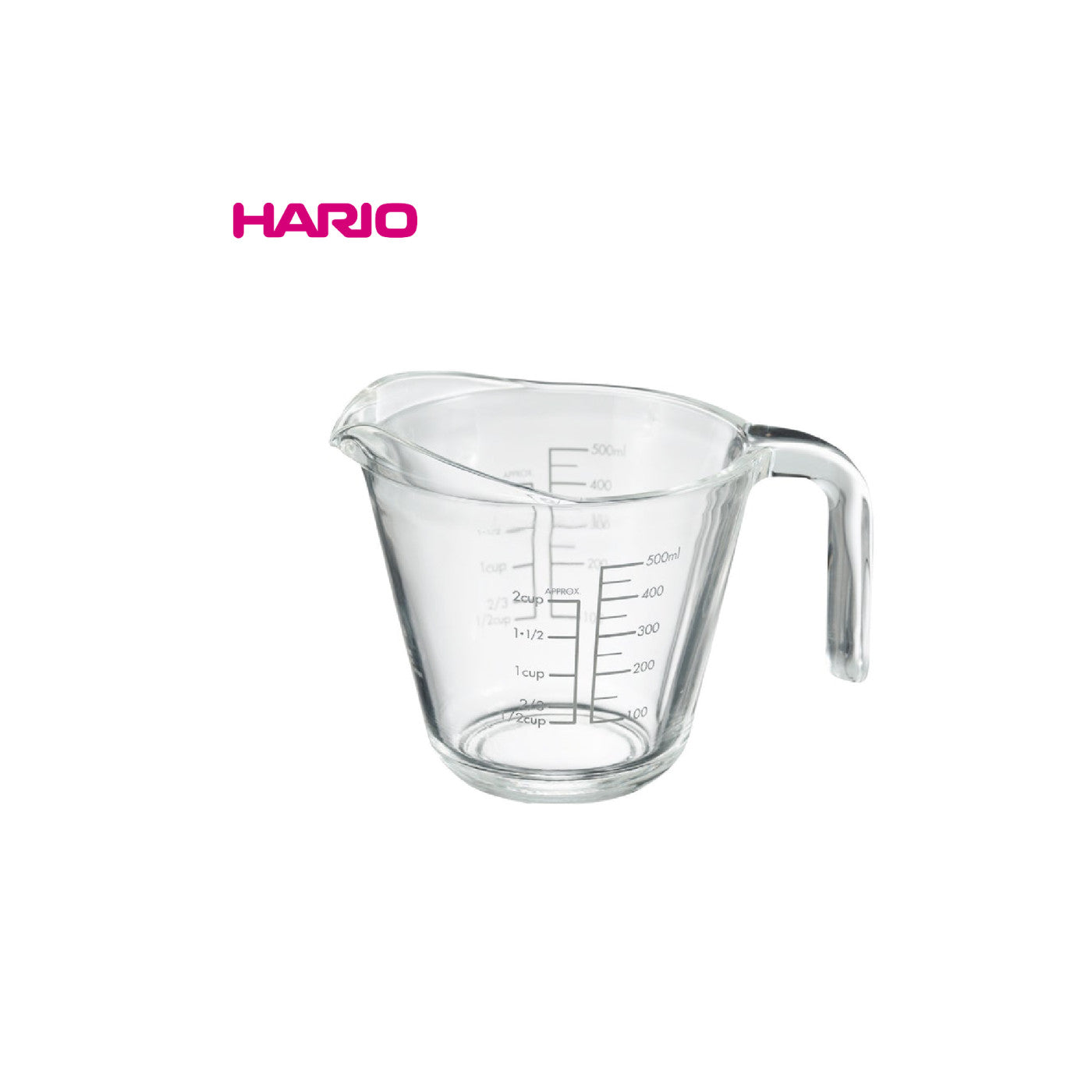 Hario Glass Measuring Cup 500ml MJP-500-GR