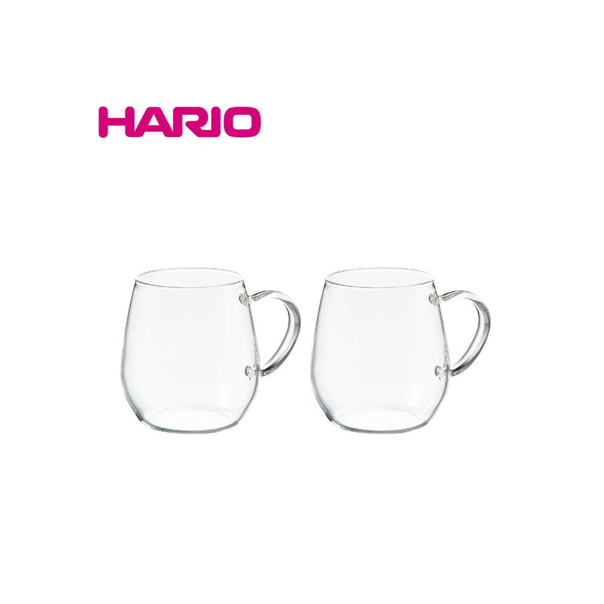 Hario Round Mug Set of 2 360ml RDM-1824 - img-1
