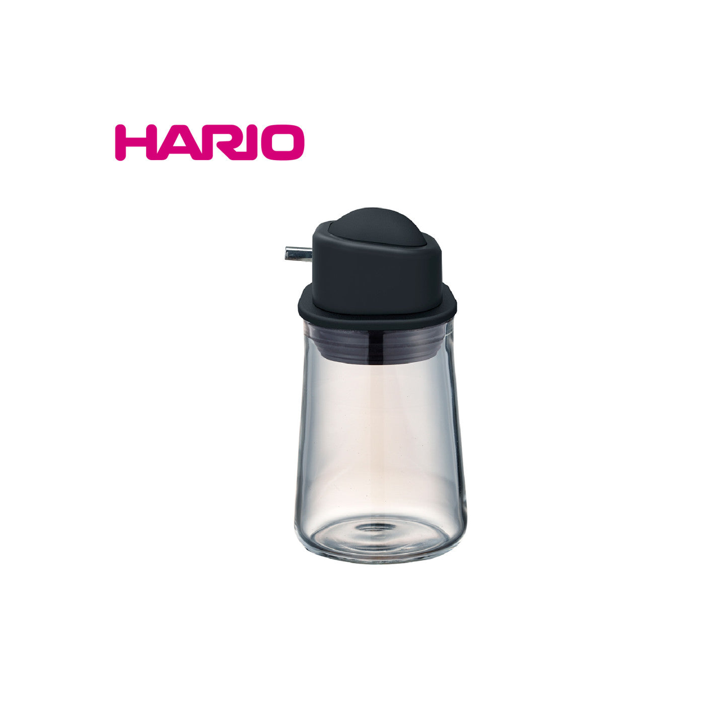 Hario One-Push Soy Sauce Dispenser 80ml SYO-100-B Black - img-1