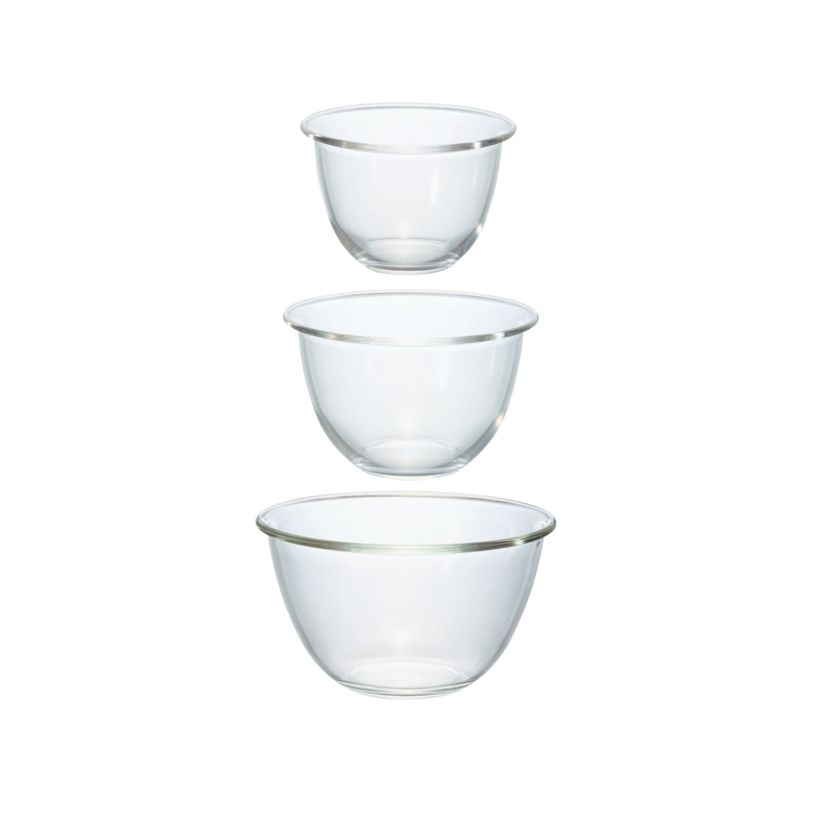 Hario Heat-Resistant Glass Mixing Bowl Set of 3 MXPN-3704