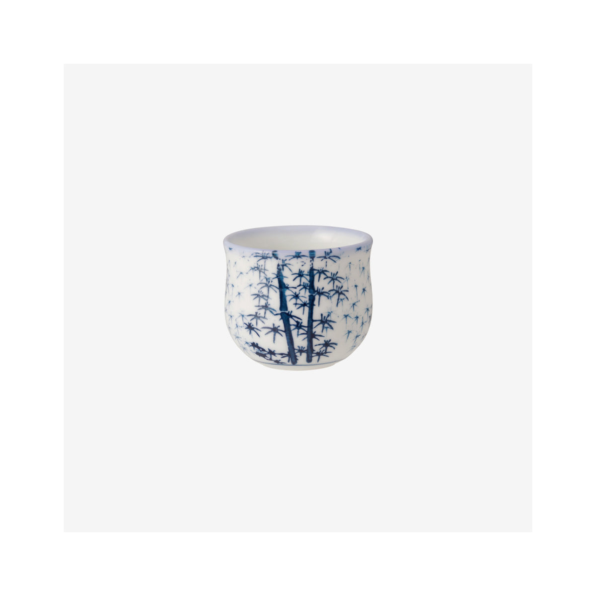 Saikai Toki Hasami Ware Wakatake Sake Cup Bamboo Indigo 50ml