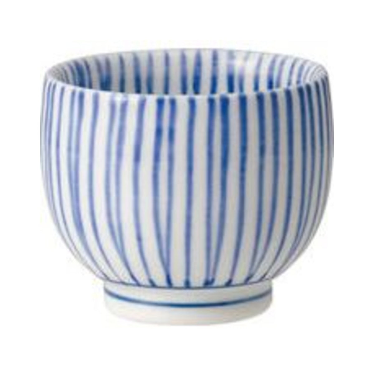 Saikai Toki Hasami Ware Tokusa Sake Cup Vertical Stripes 50ml - img-1