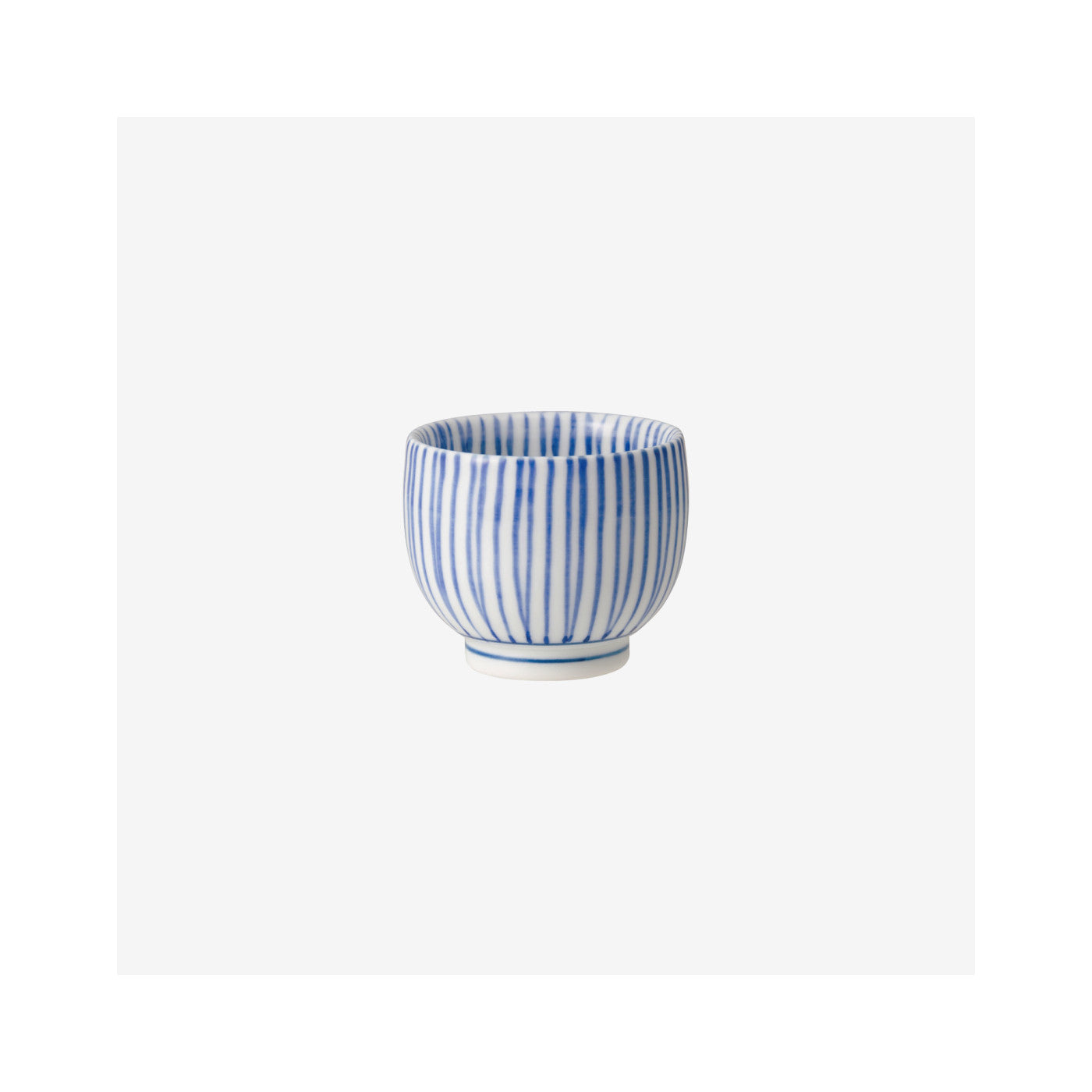 Saikai Toki Hasami Ware Tokusa Sake Cup Vertical Stripes 50ml