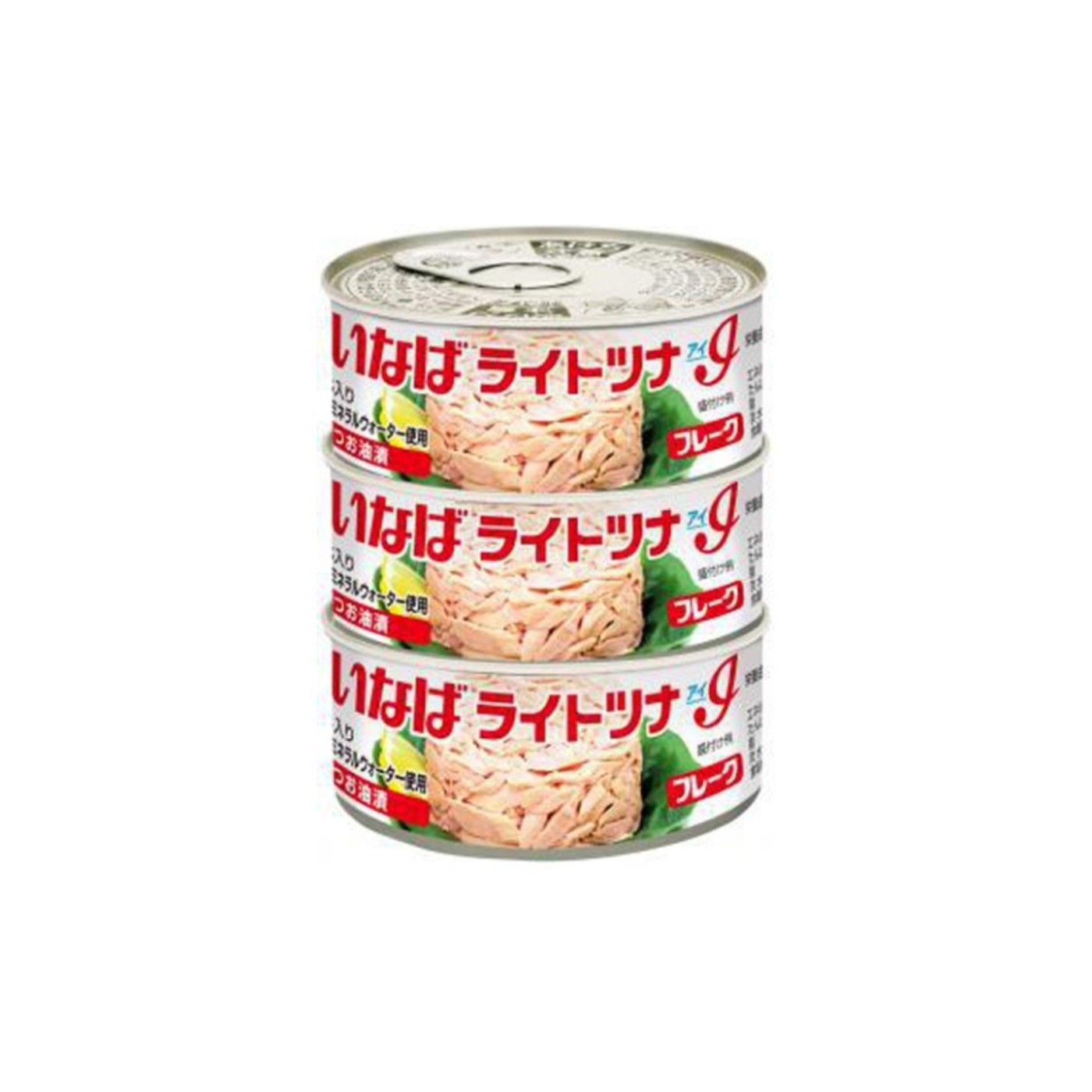 Inaba Light Tuna Eye Flake 55g 3 Cans - img-1