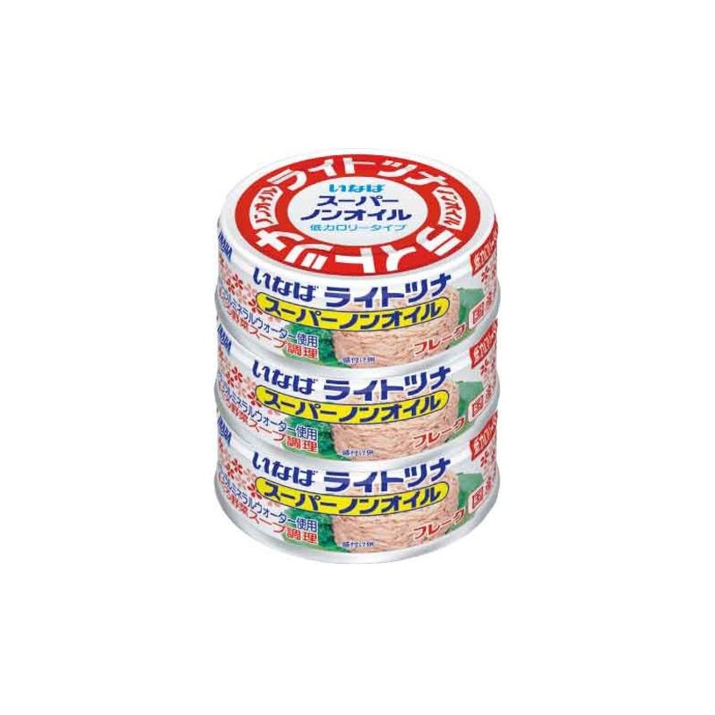 Inaba Light Tuna Super Non-Oil 70g 3 Pack - img-1