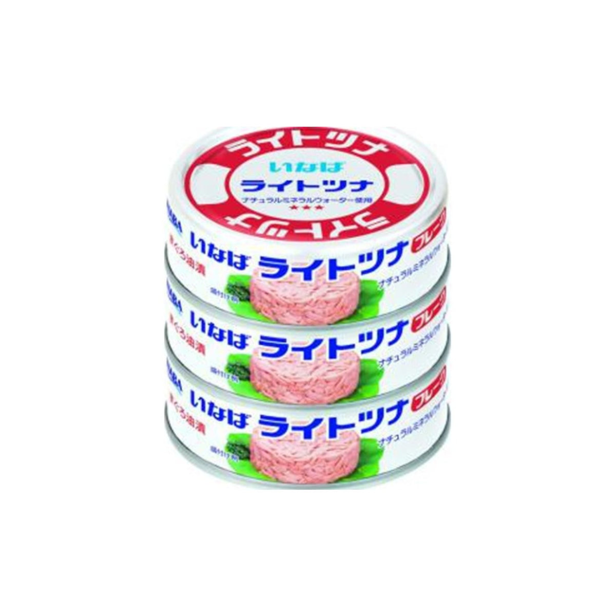 Inaba Light Tuna Flake 3 Cans Value Pack - img-1