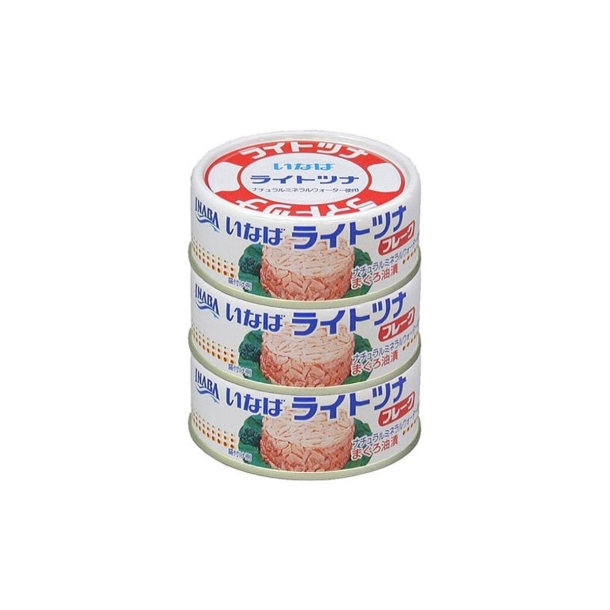 Inaba Light Tuna Flake TM 70g 3 Cans - img-1