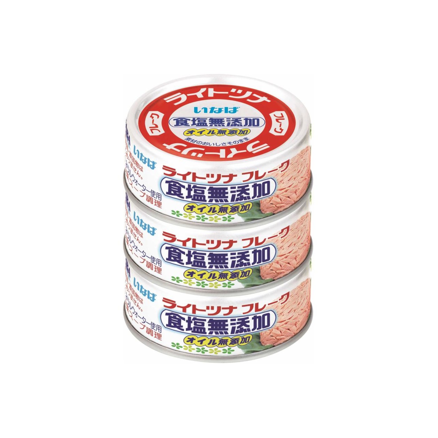 Inaba Light Tuna No Salt Added Thai 70g x 3 Cans