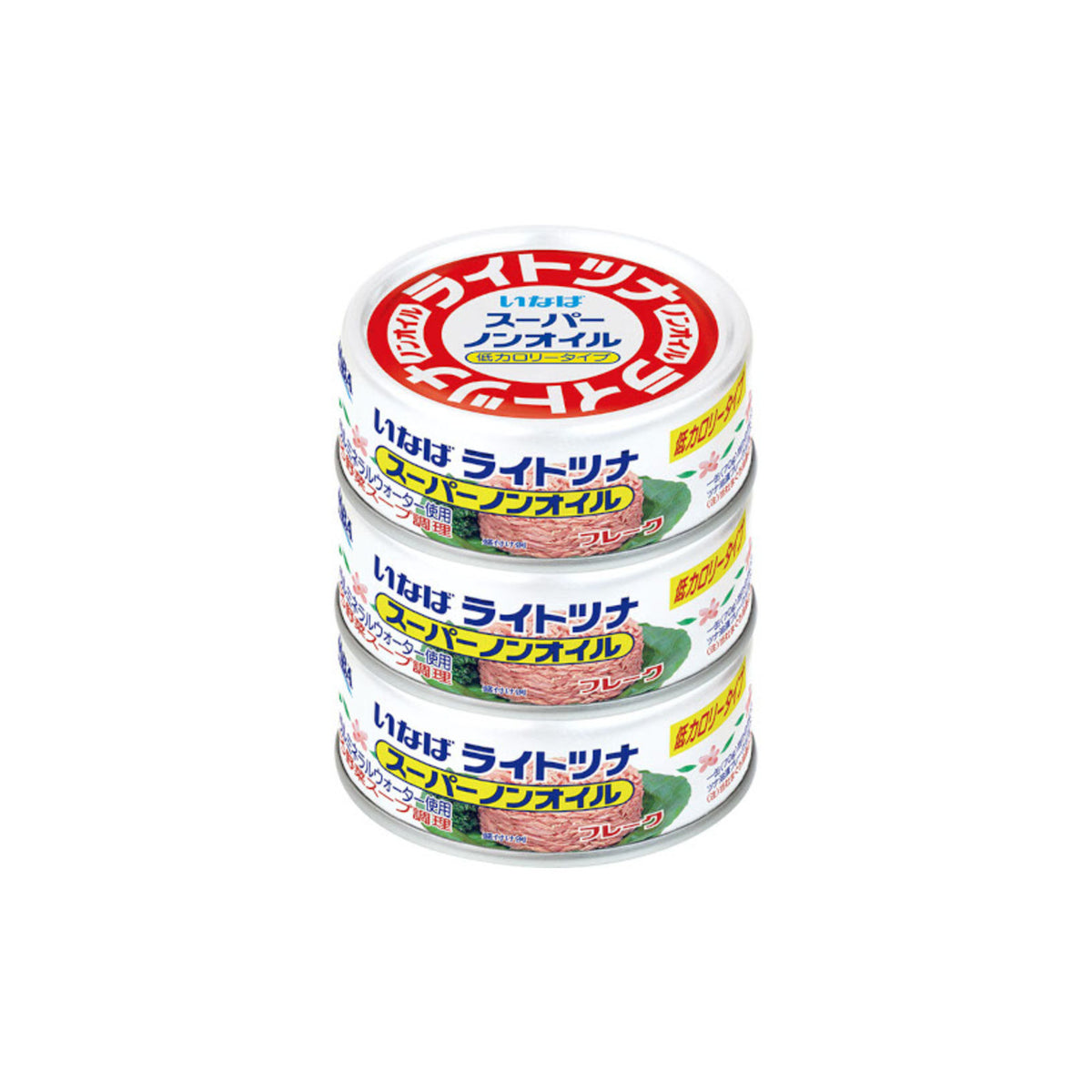 Inaba Light Tuna Super Non-Oil Thai 70g x 3 Cans - img-1