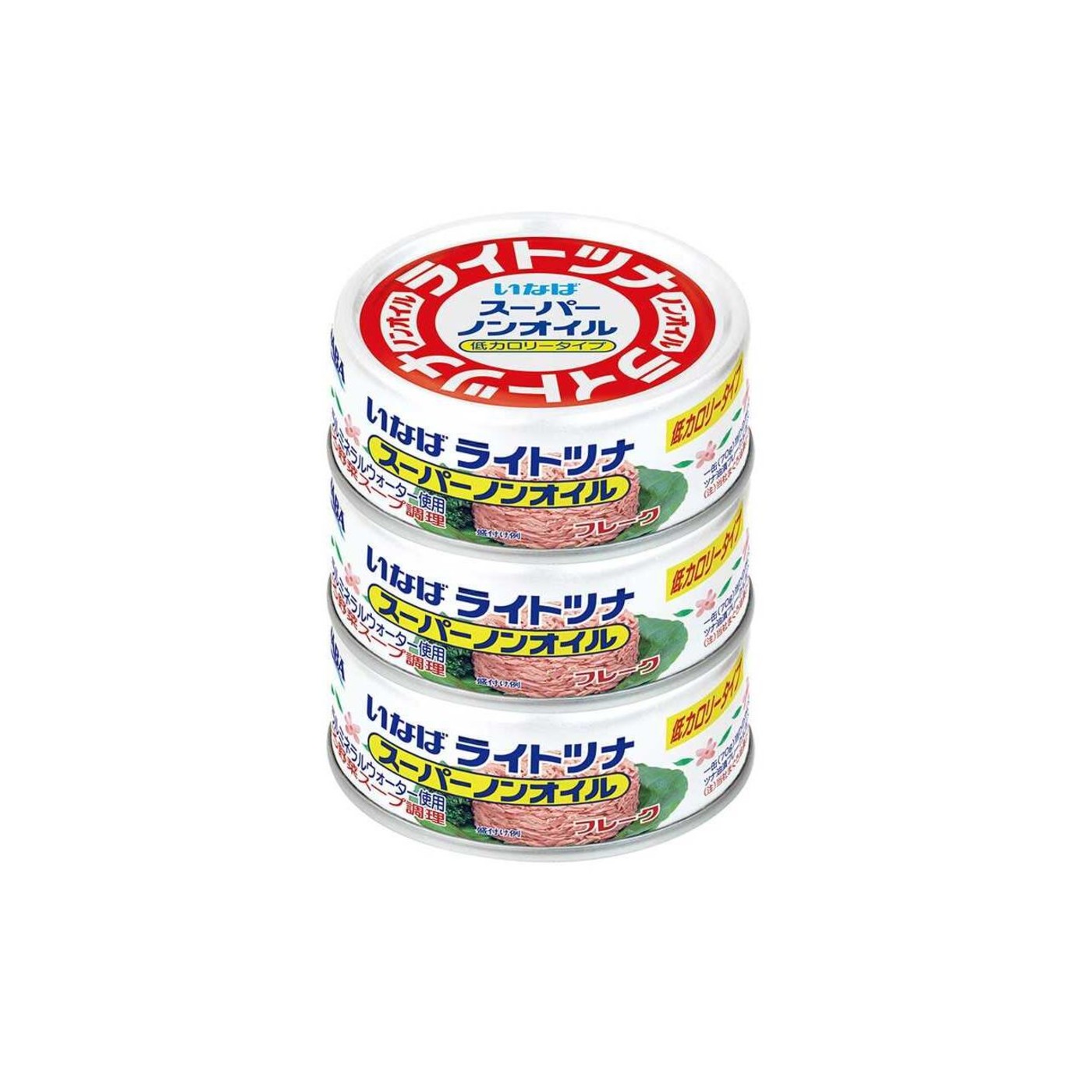 Inaba Light Tuna Super Non-Oil Thai 70g x 3 Cans
