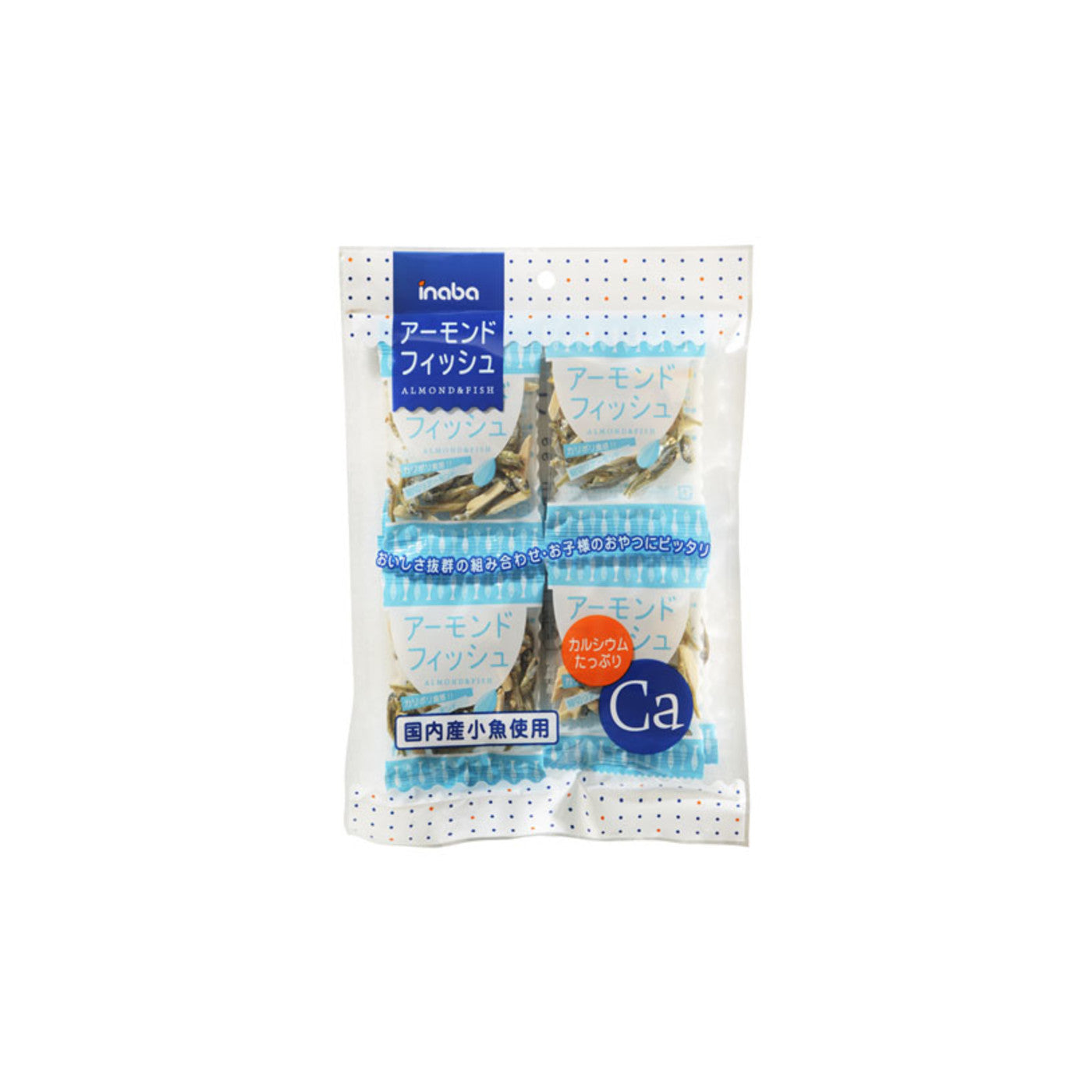 Inaba Almond Fish Snack 6g x 10 Bags - img-1