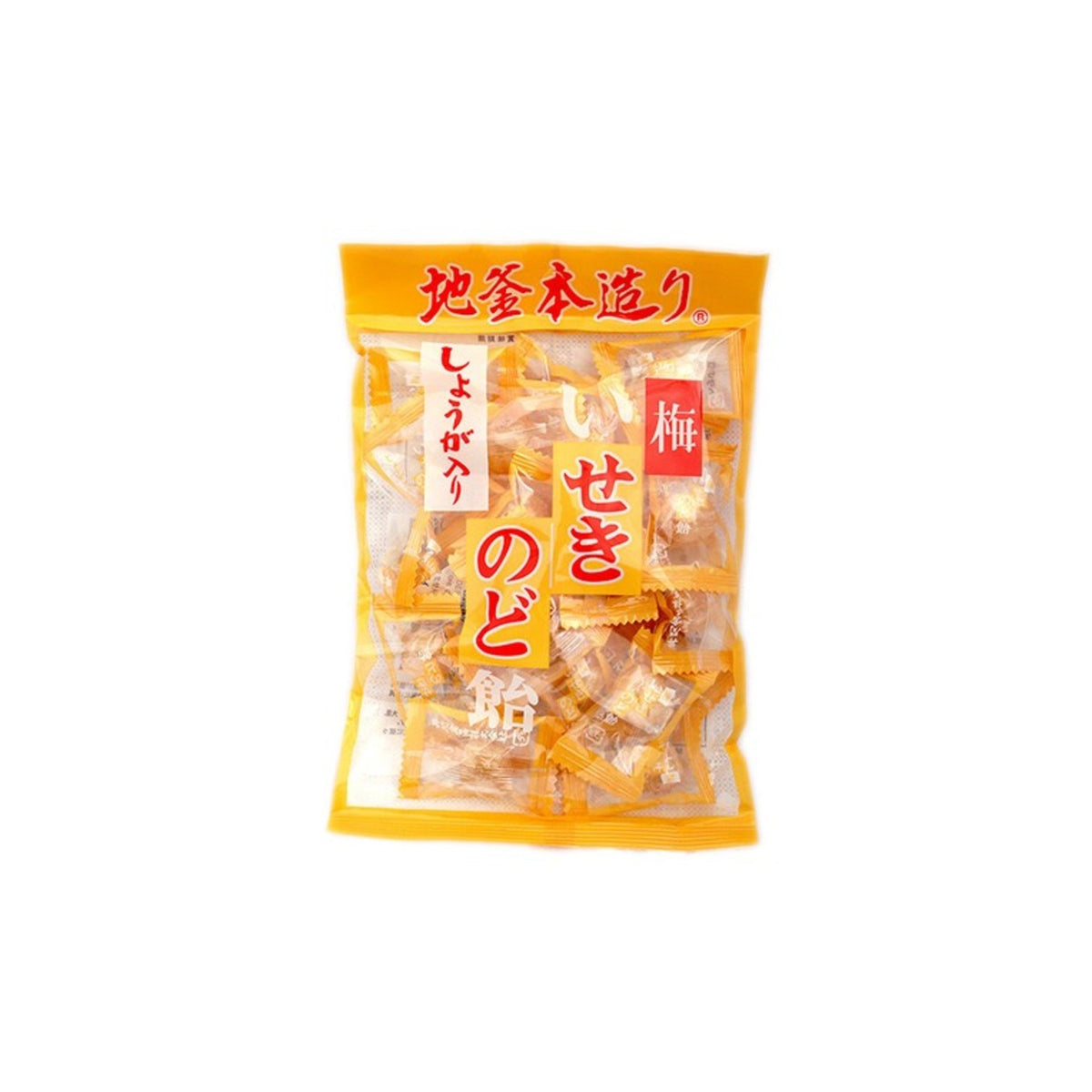 Iseki Shoga-iri Ume Ginger Plum Throat Candy 100g - img-1