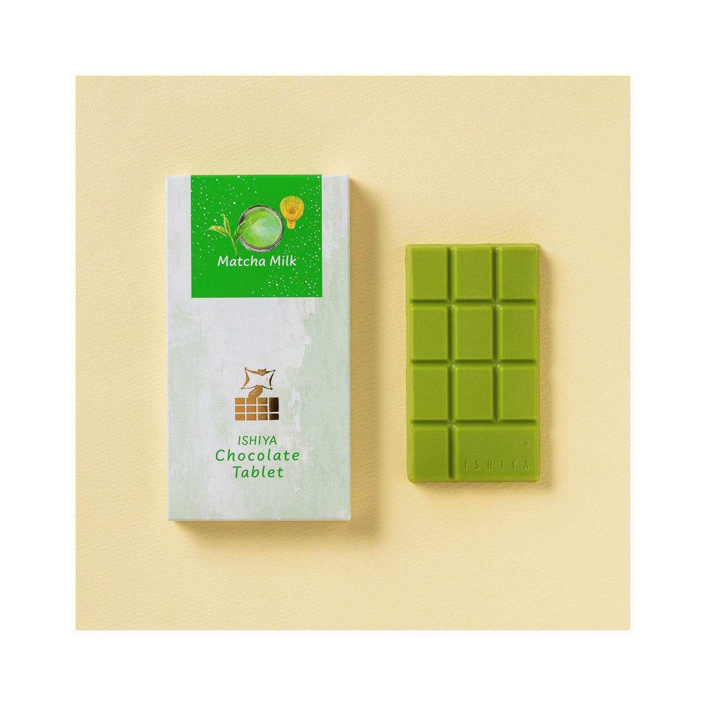 ISHIYA Chocolate Tablet Matcha Milk - img-1