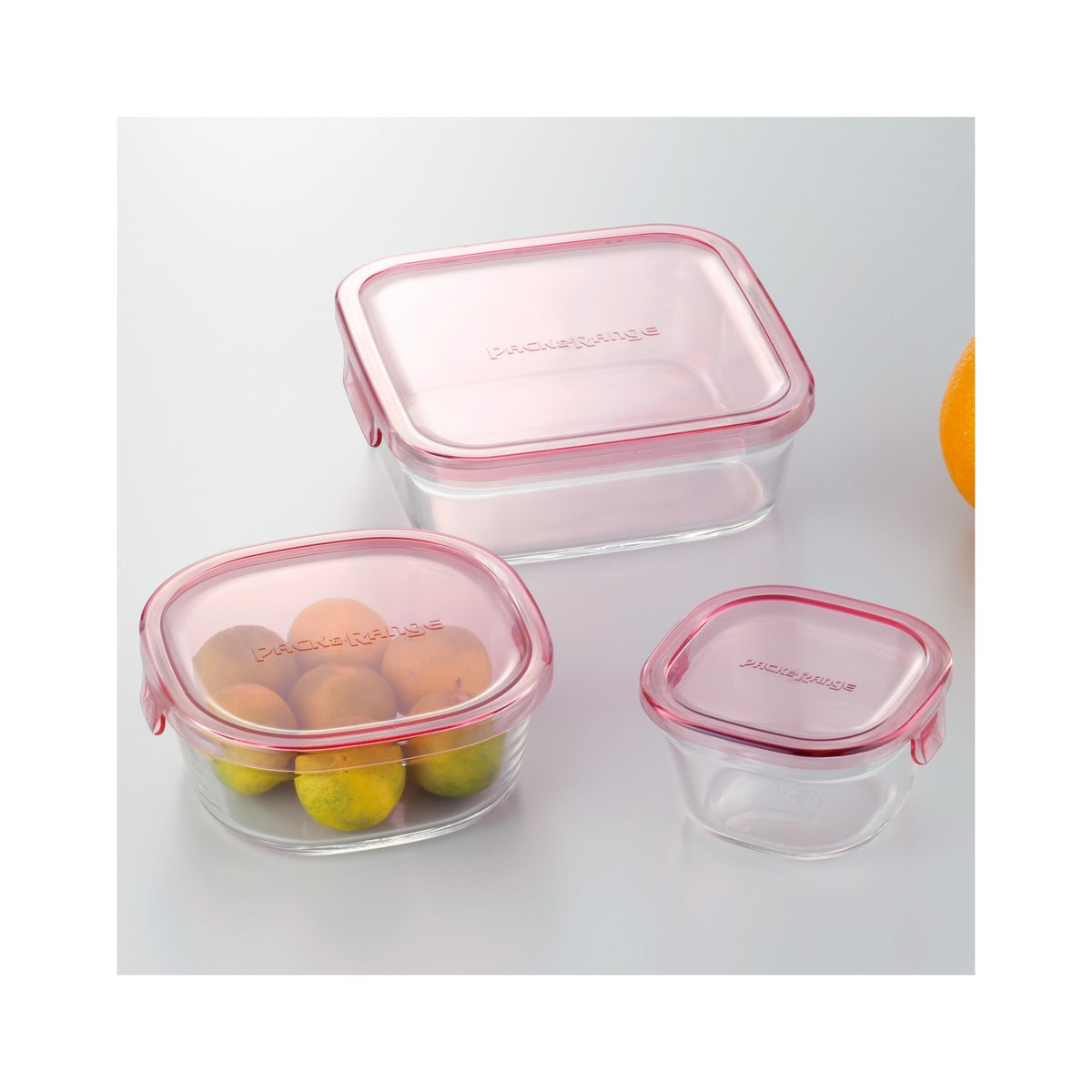 Iwaki Pack and Range Glass Container 3-Piece Set Type A PSC-PRN3P1