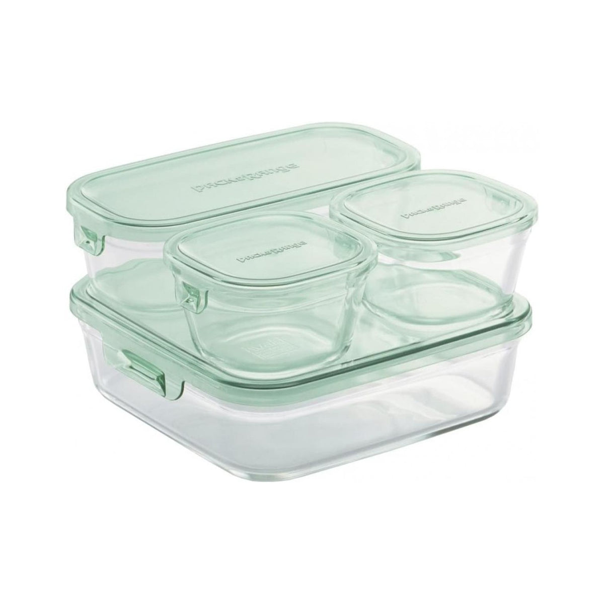 Iwaki Pack and Range Glass Container 4-Piece Set Type B PSC-PRN4G2