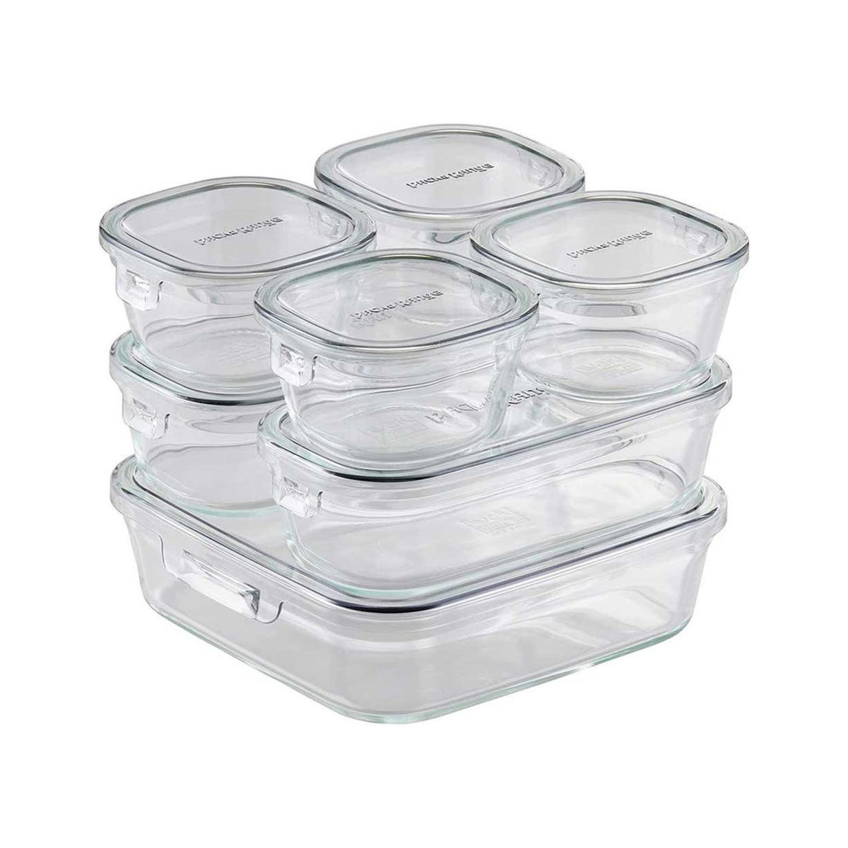 Iwaki Pack and Range System Glass Container Set Cool Gray PC-PRN7GY2