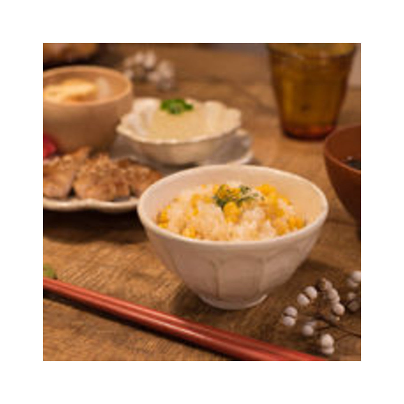 Kaneko Kohyo Rinka 11cm Rice Bowl Shironeri Mino Ware - img-1