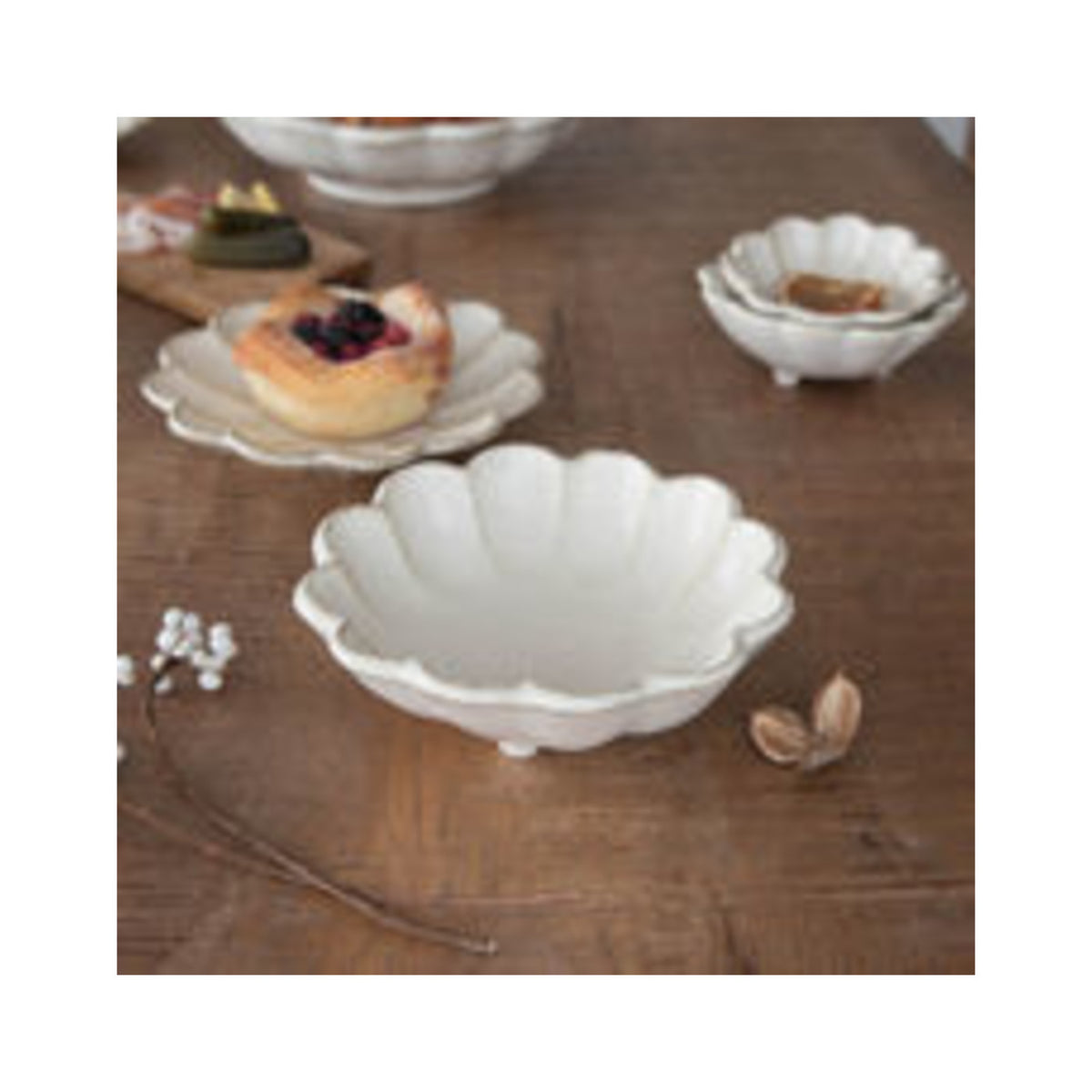 Kaneko Kohyo Rinka 16cm Bowl Shironeri Mino Ware - img-1