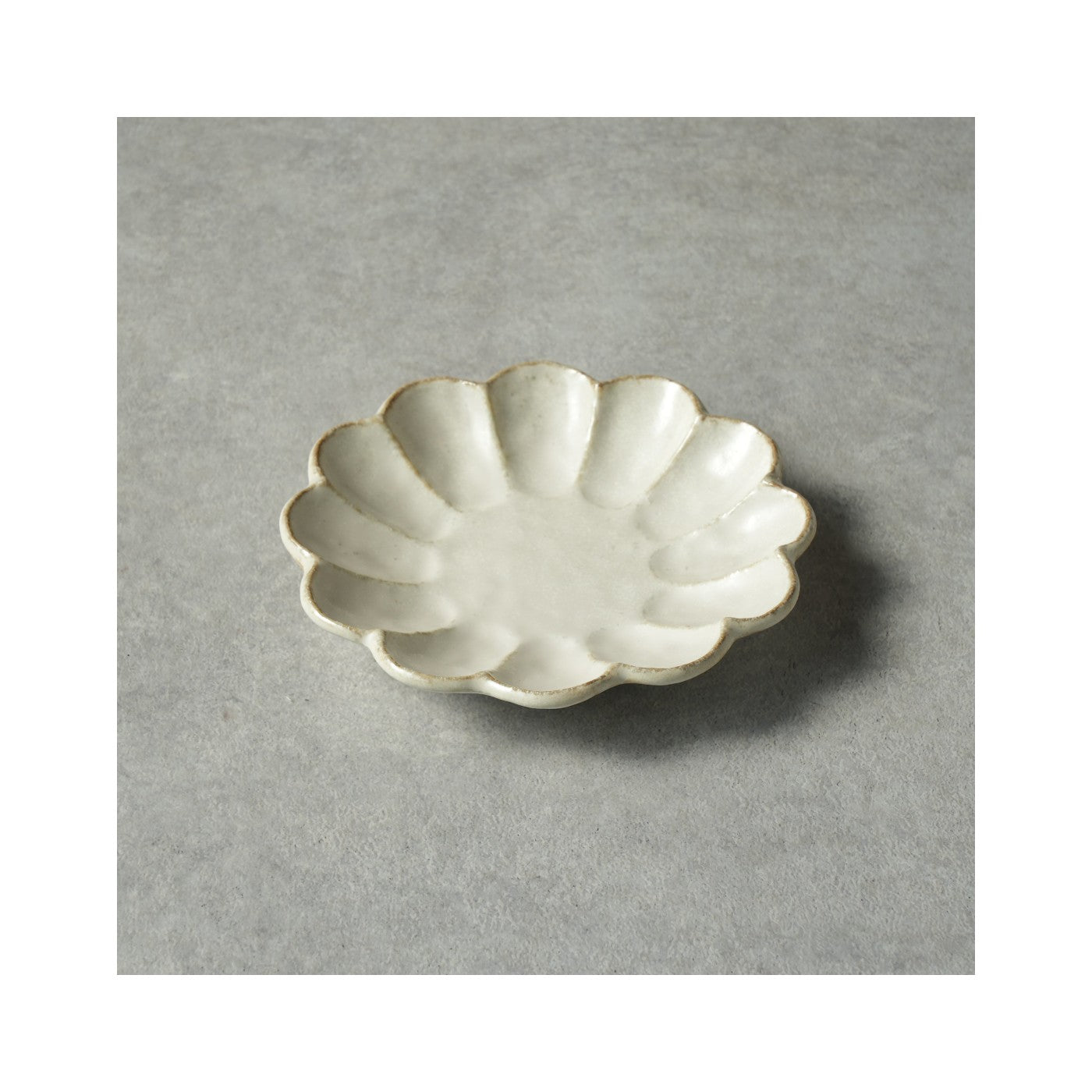 Kaneko Kohyo Rinka 17cm Plate Shironeri Mino Ware