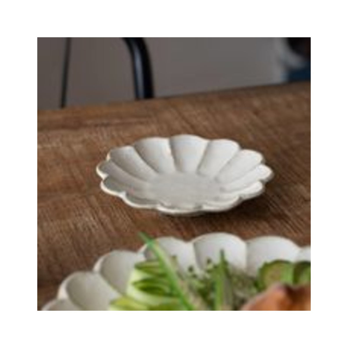 Kaneko Kohyo Rinka 15.5cm Plate Shironeri Mino Ware - img-1