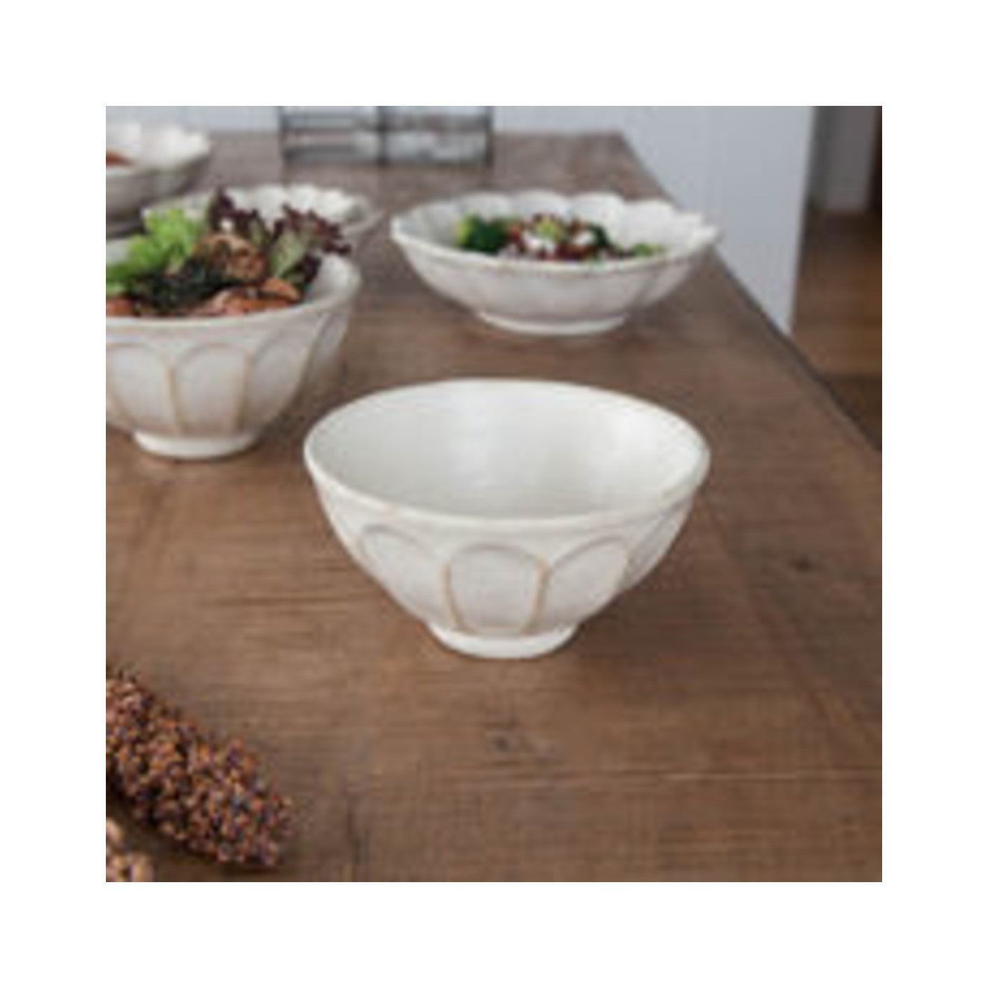 Kaneko Kohyo Rinka 14.5cm Small Donburi Shironeri Mino Ware - img-1