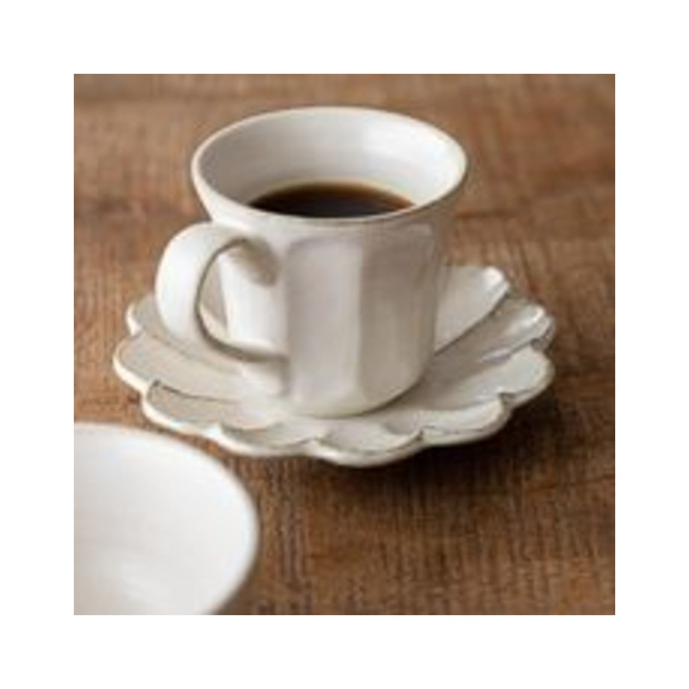 Kaneko Kohyo Rinka Cup & Saucer Shironeri Mino Ware - img-1