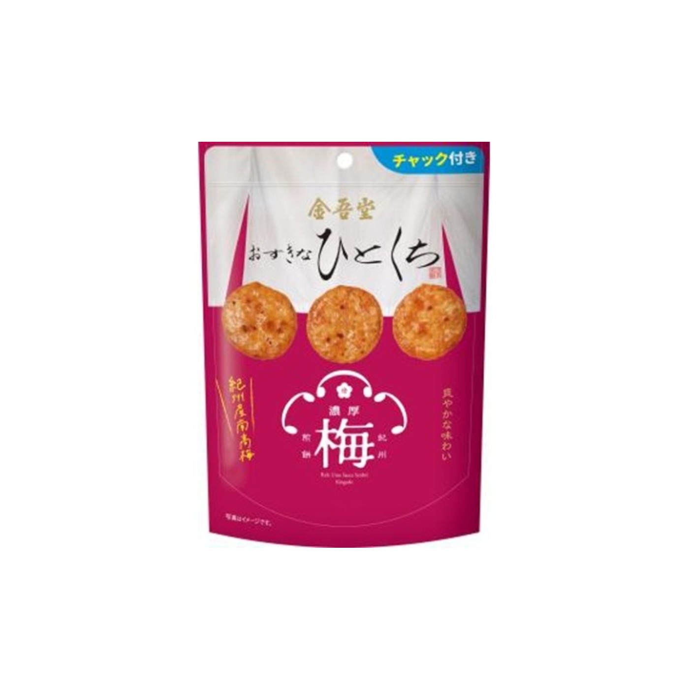 Kingodo Osukina Hitokuchi Rich Ume Dare Senbei 78g - img-1