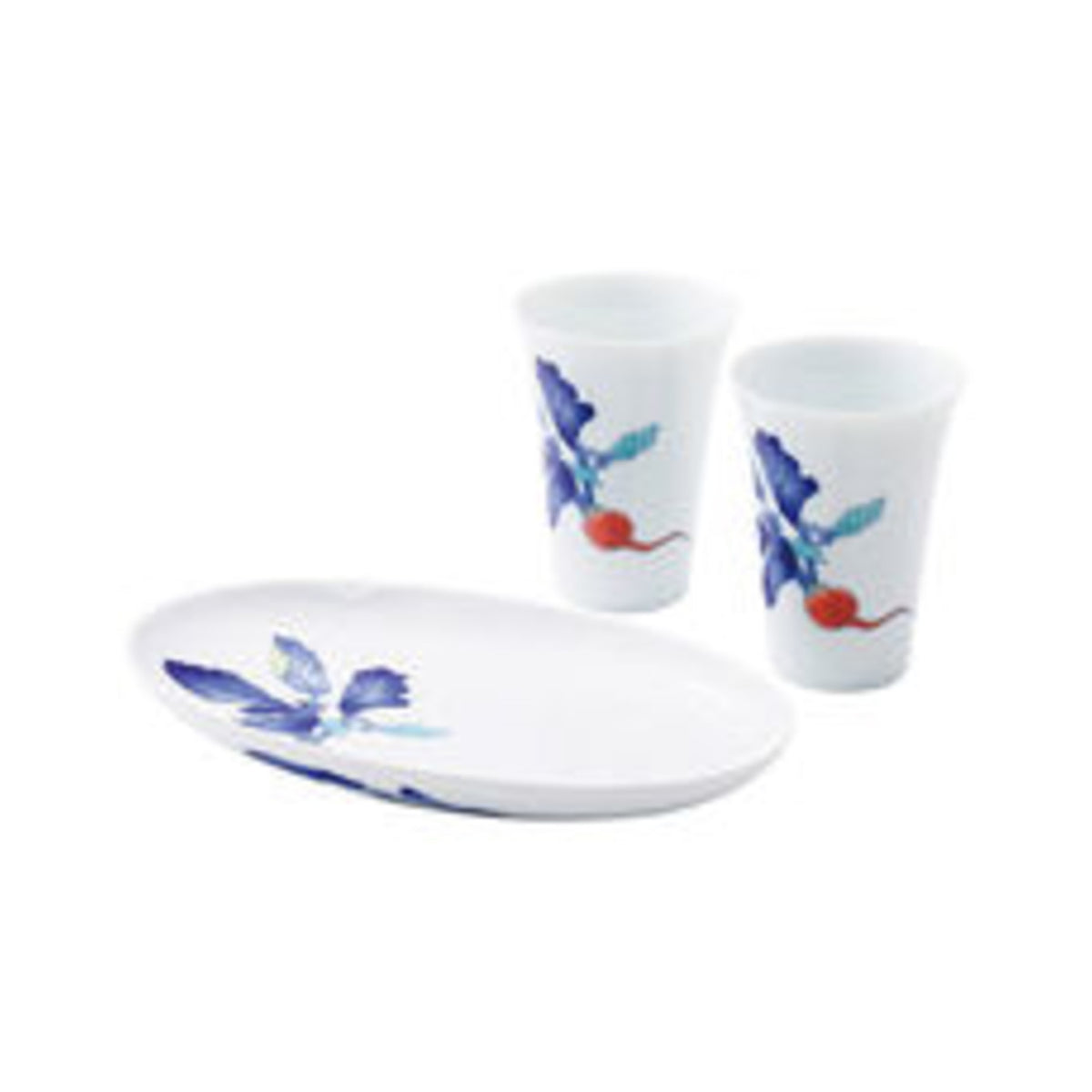 Koransha Kabura Snack Set Arita Porcelain - img-1