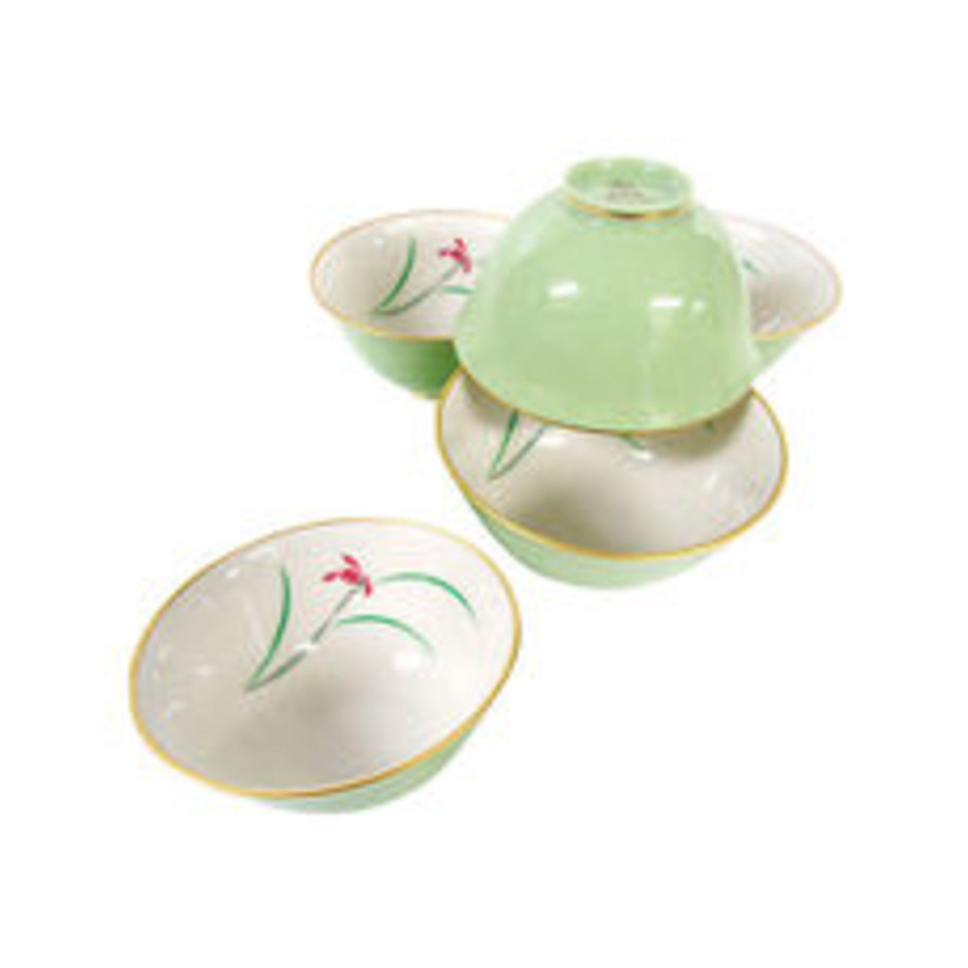 Koransha Ran Teacup Set of 5 Arita Porcelain - img-1