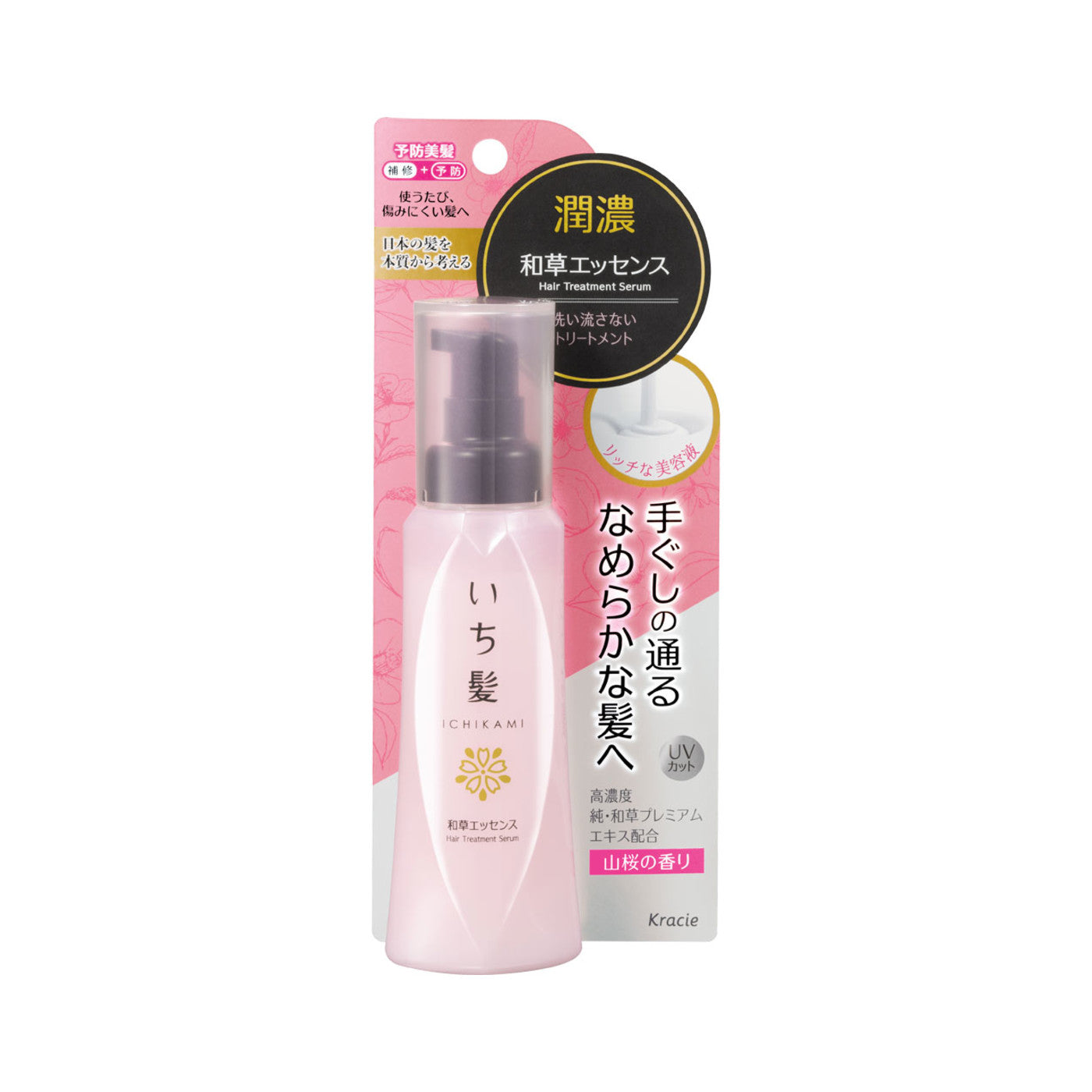 Kracie Ichikami Premium Wakusa Essence Leave-in Hair Treatment 100ml
