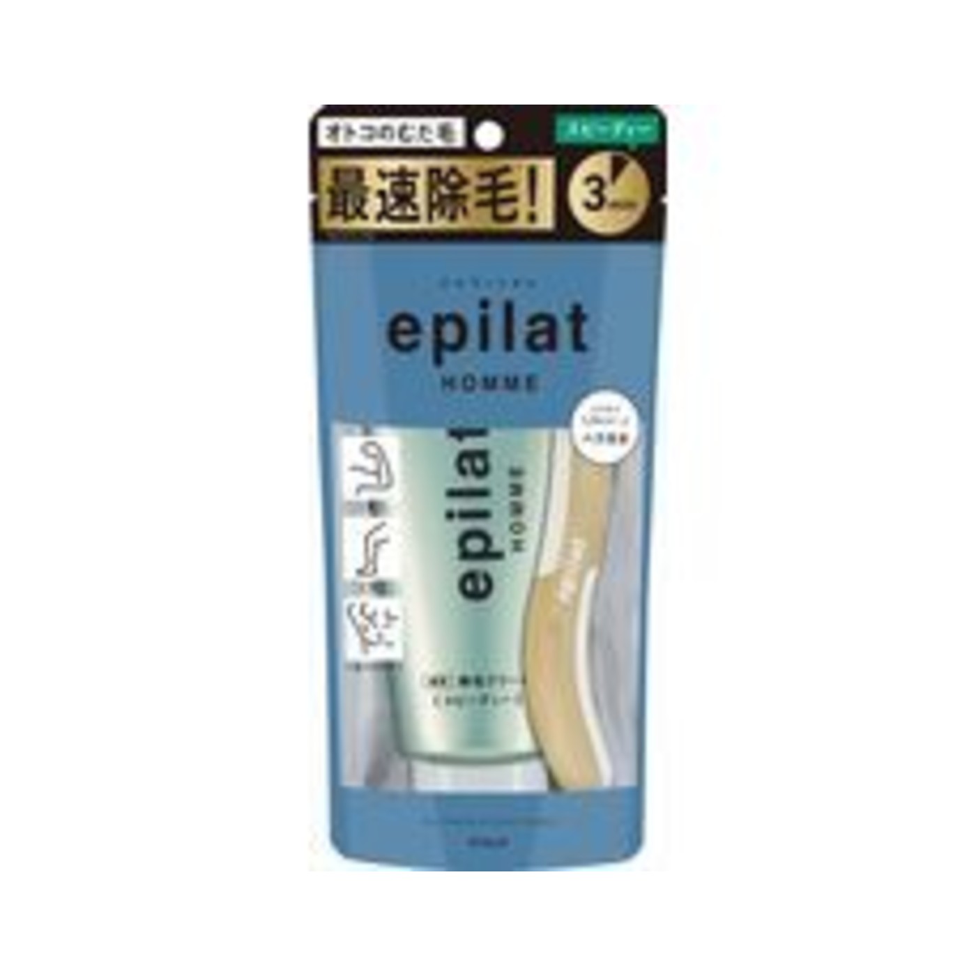 Kracie Epilat Homme Medicated Hair Removal Cream for Men 150g - img-1